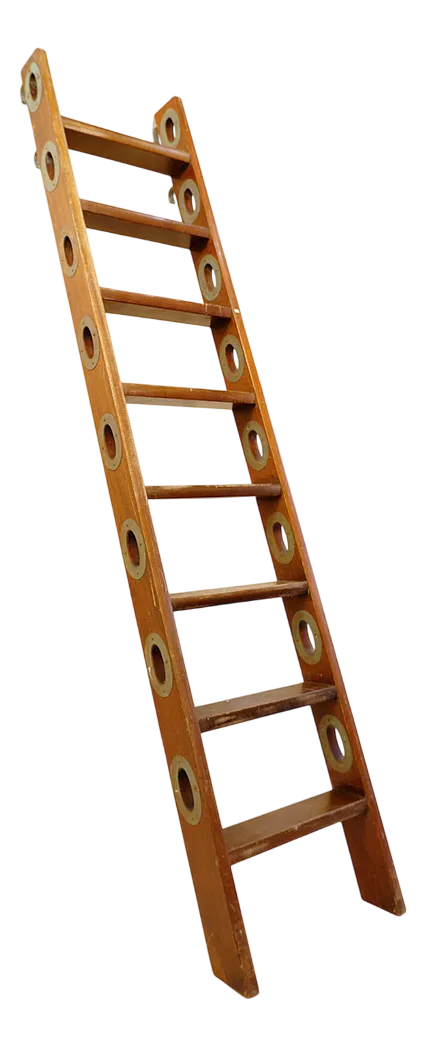 Vintage Wooden Ship Boat Ladder