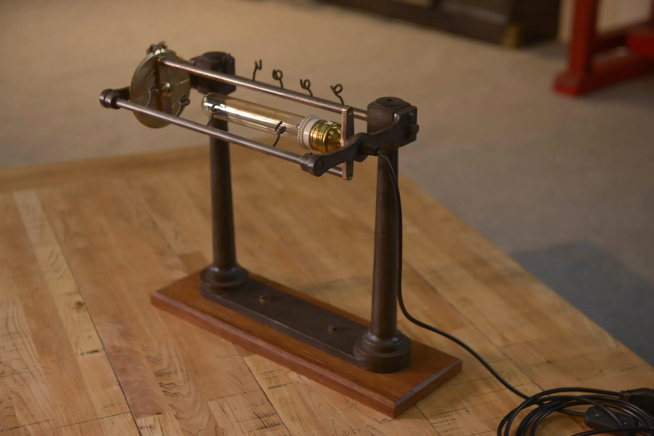 Industrial Loom Lamp, 1950s main image 5