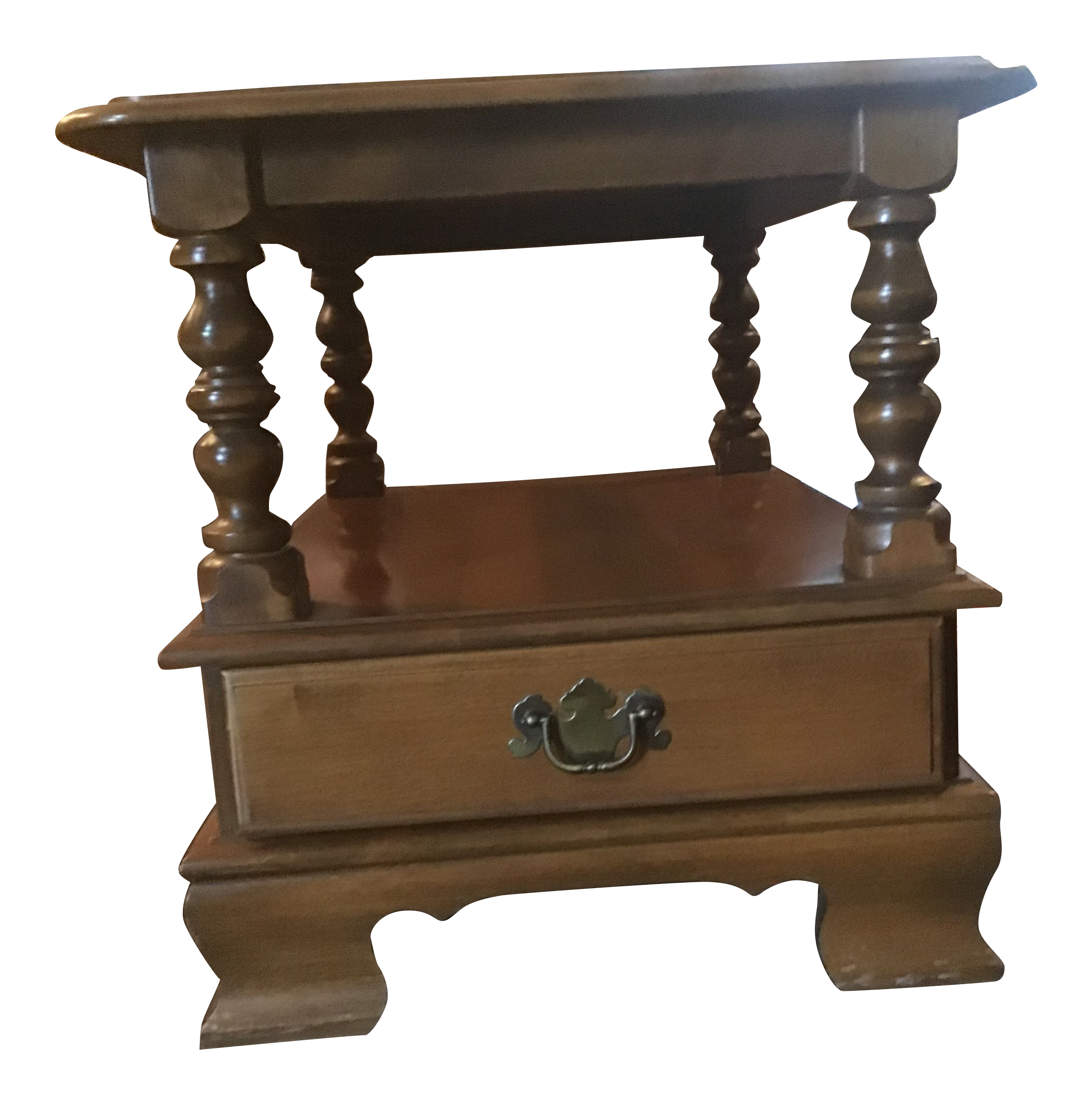 Vintage Traditional Ethan Allen Maple Rectangular End Table Chairish