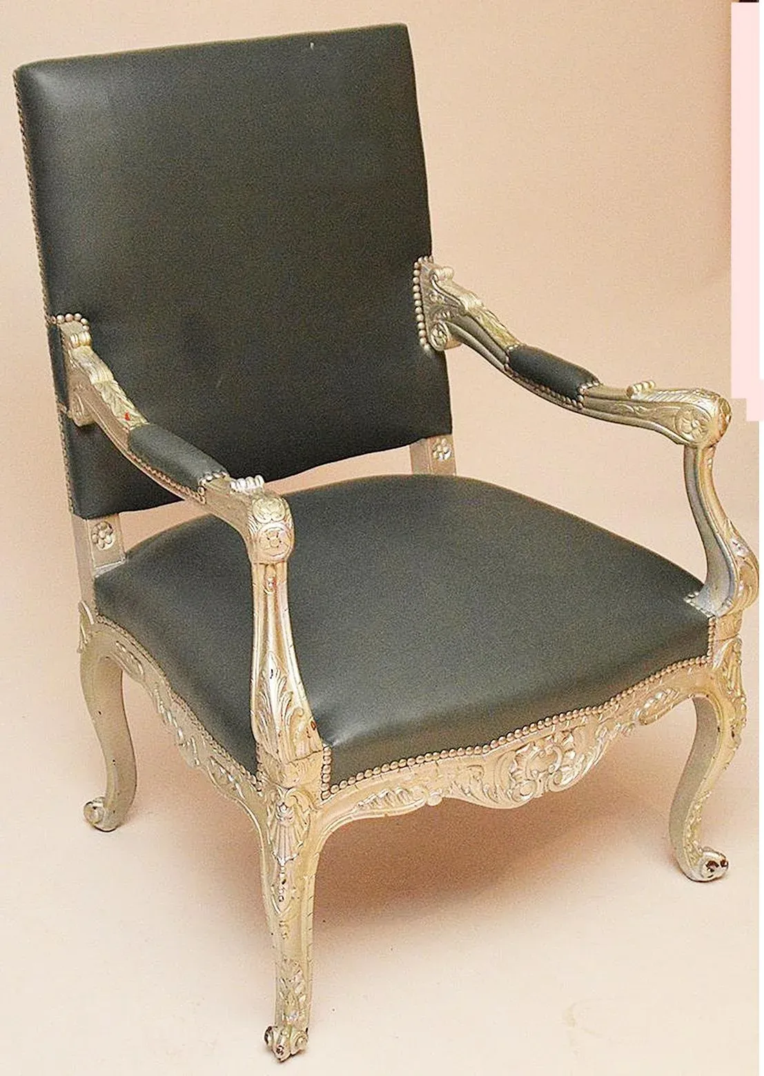Antique French Silver Armchair