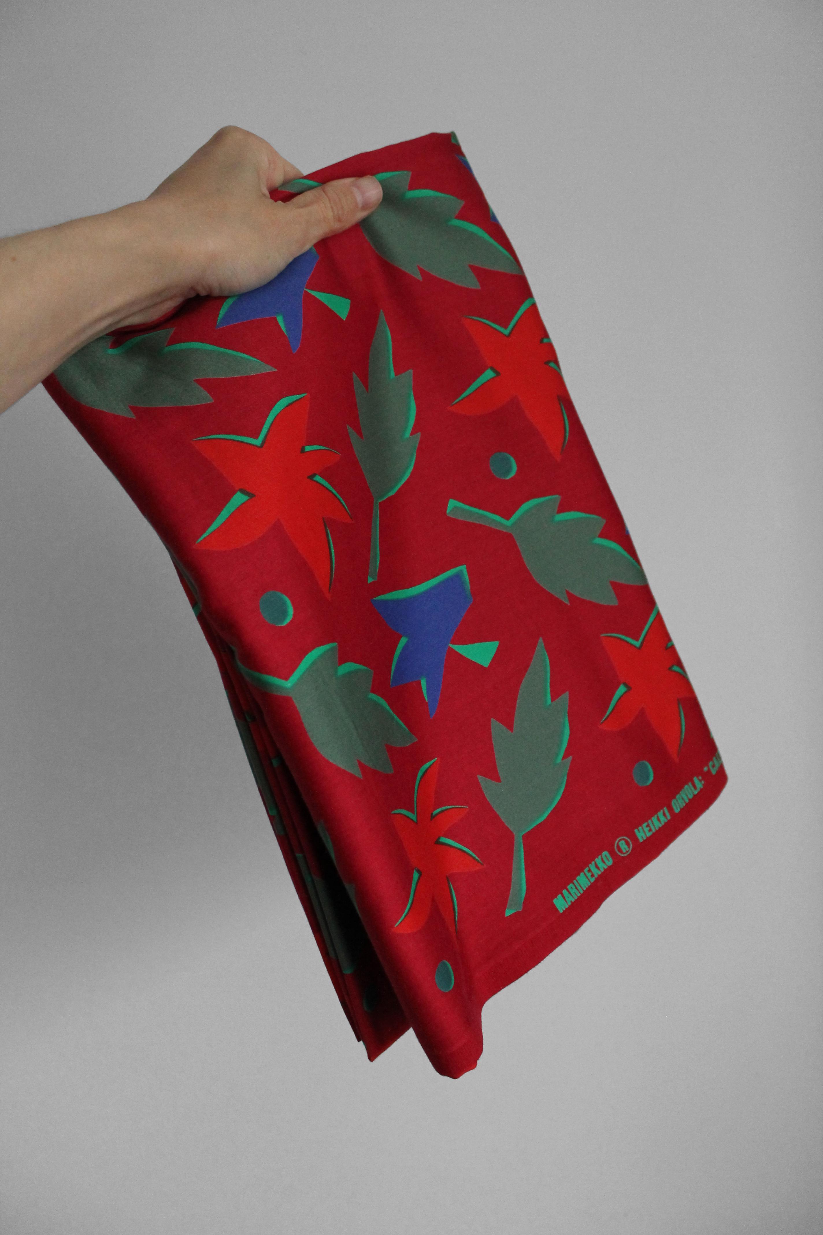 Calypso Fabric in Cotton by Heikki Orvola for Marimekko, 1987