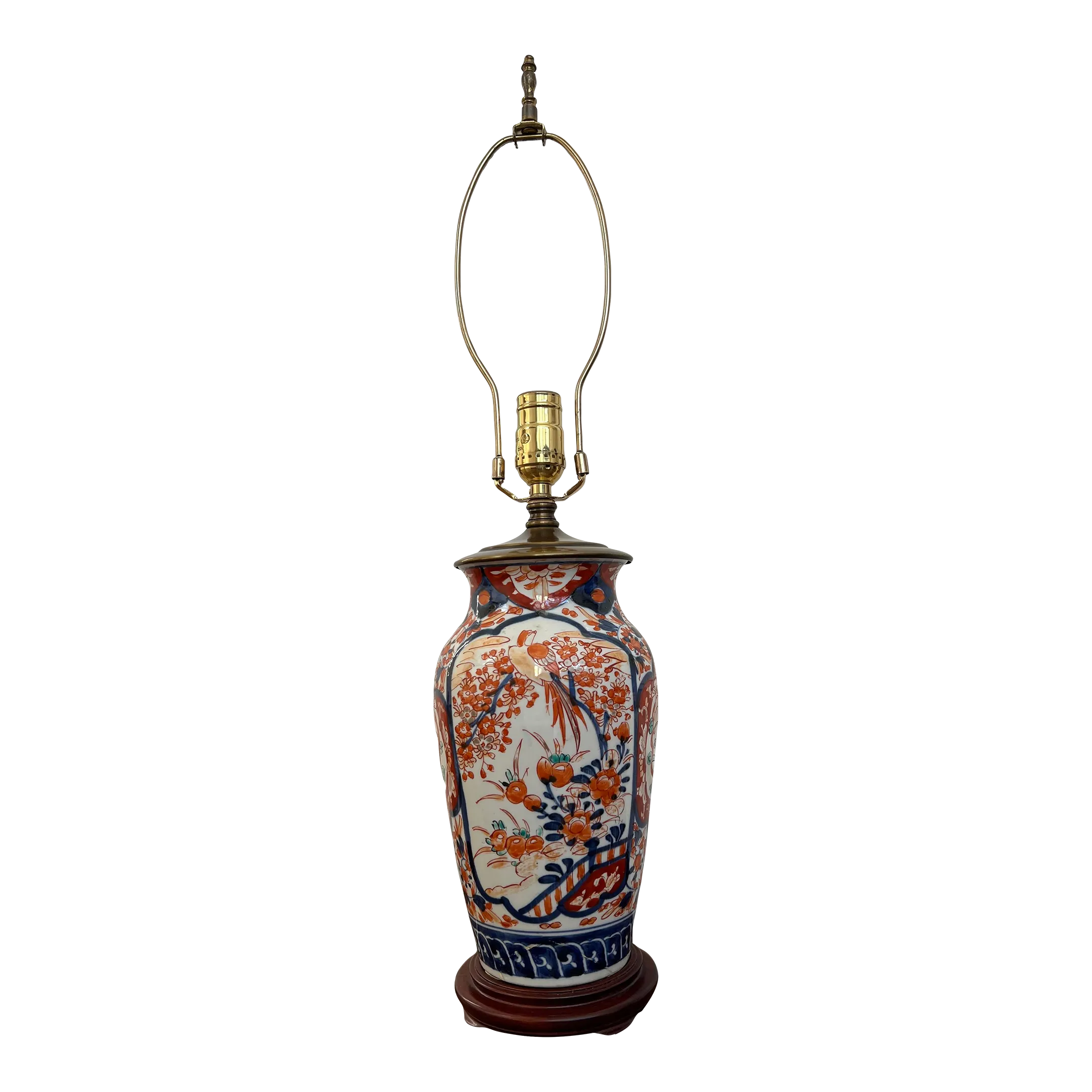 Mid 19th Century Imari Porcelain Vase Lamp Chairish