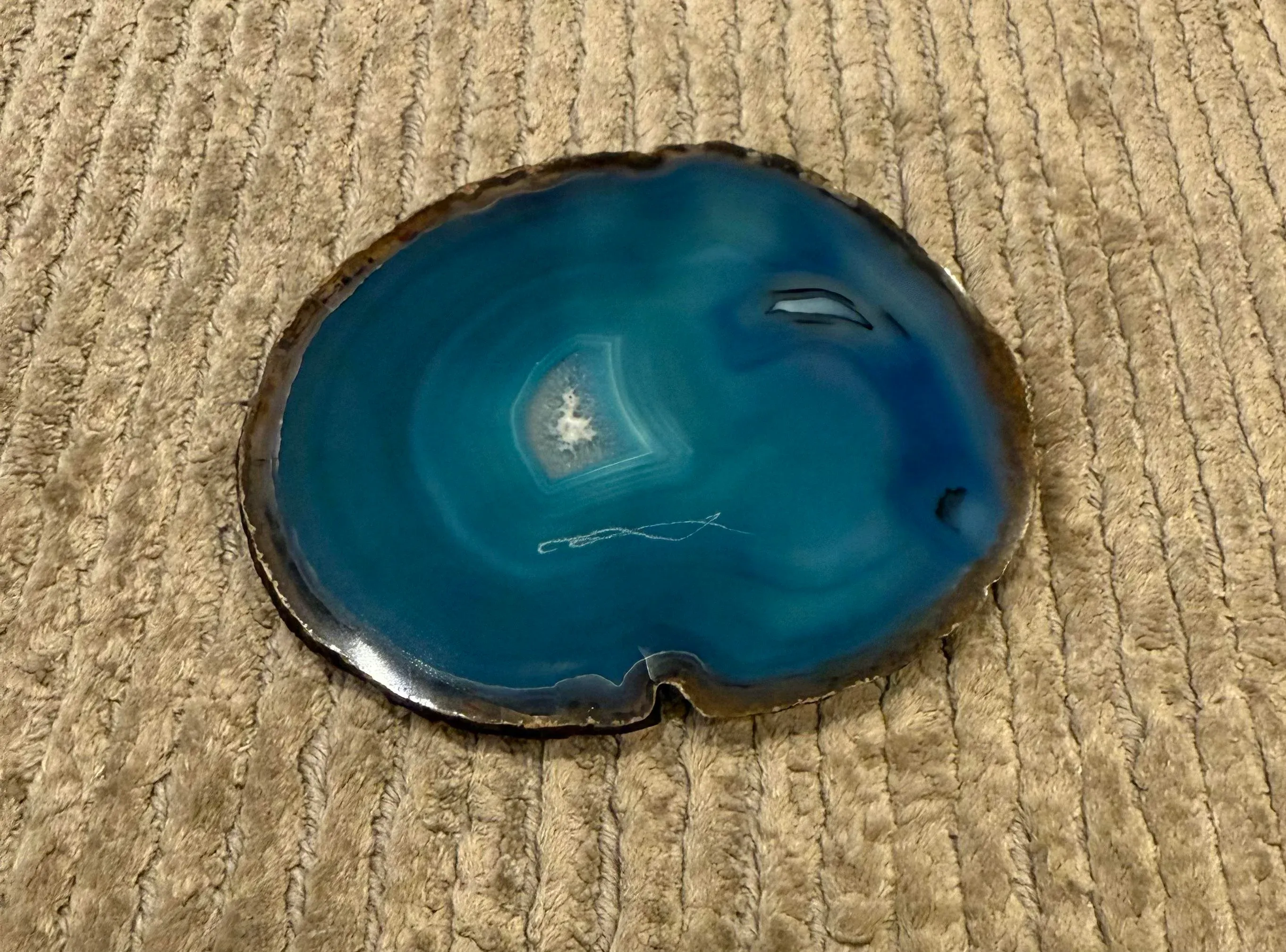 1990s Blue Agate Coasters