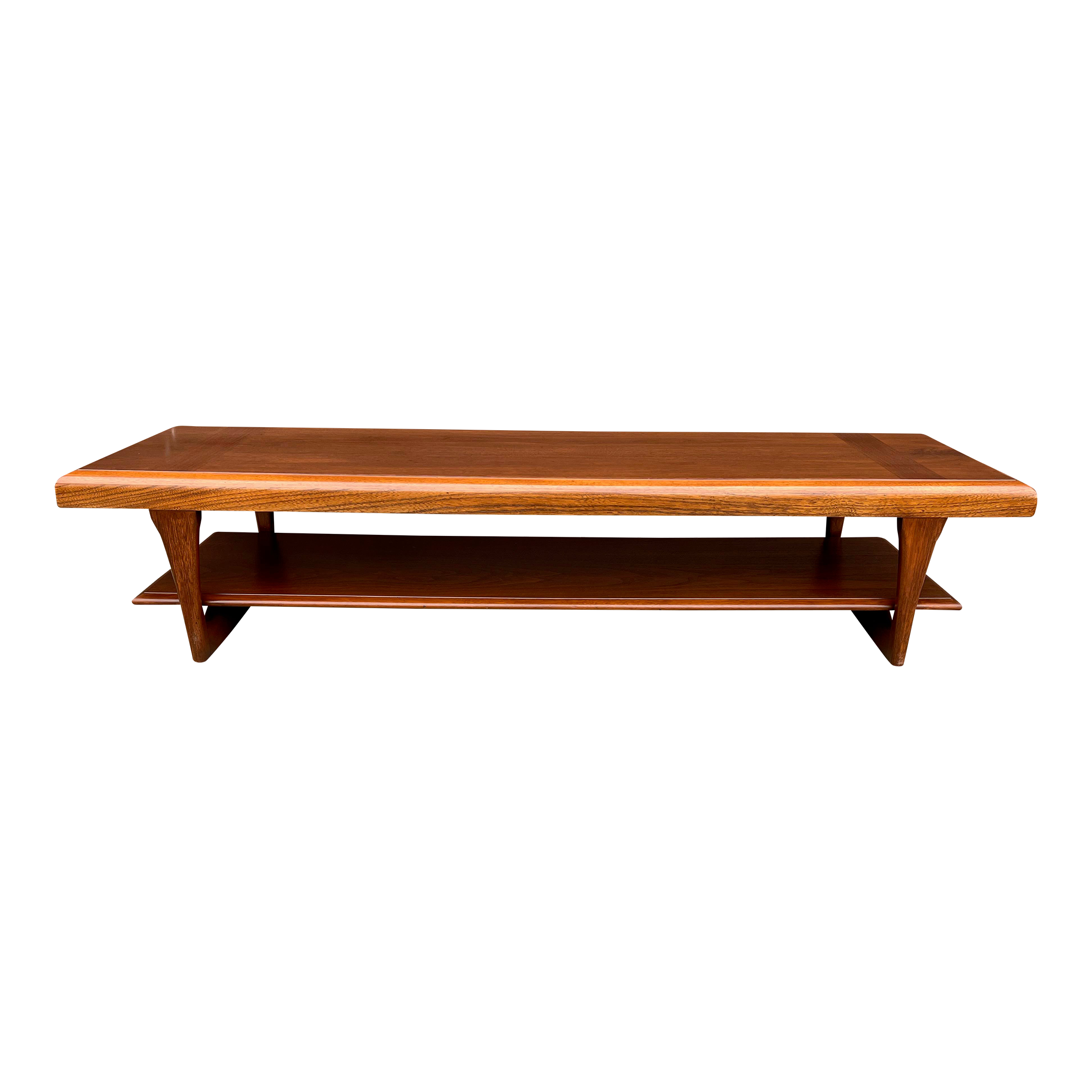 1969 Vintage Mid Century Modern Lane Bench-Coffee Table | Chairish