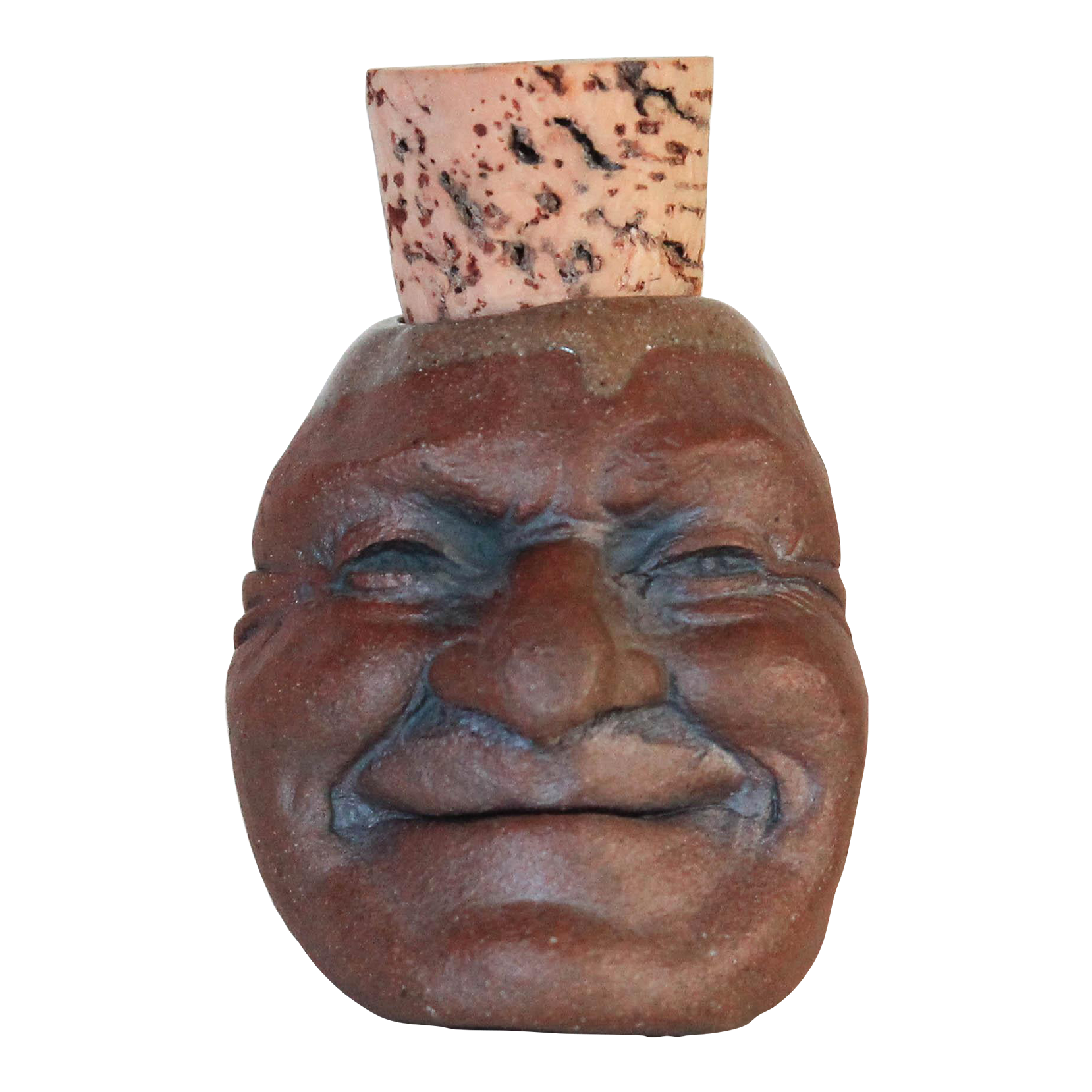 Figural Pottery Head Container Chairish