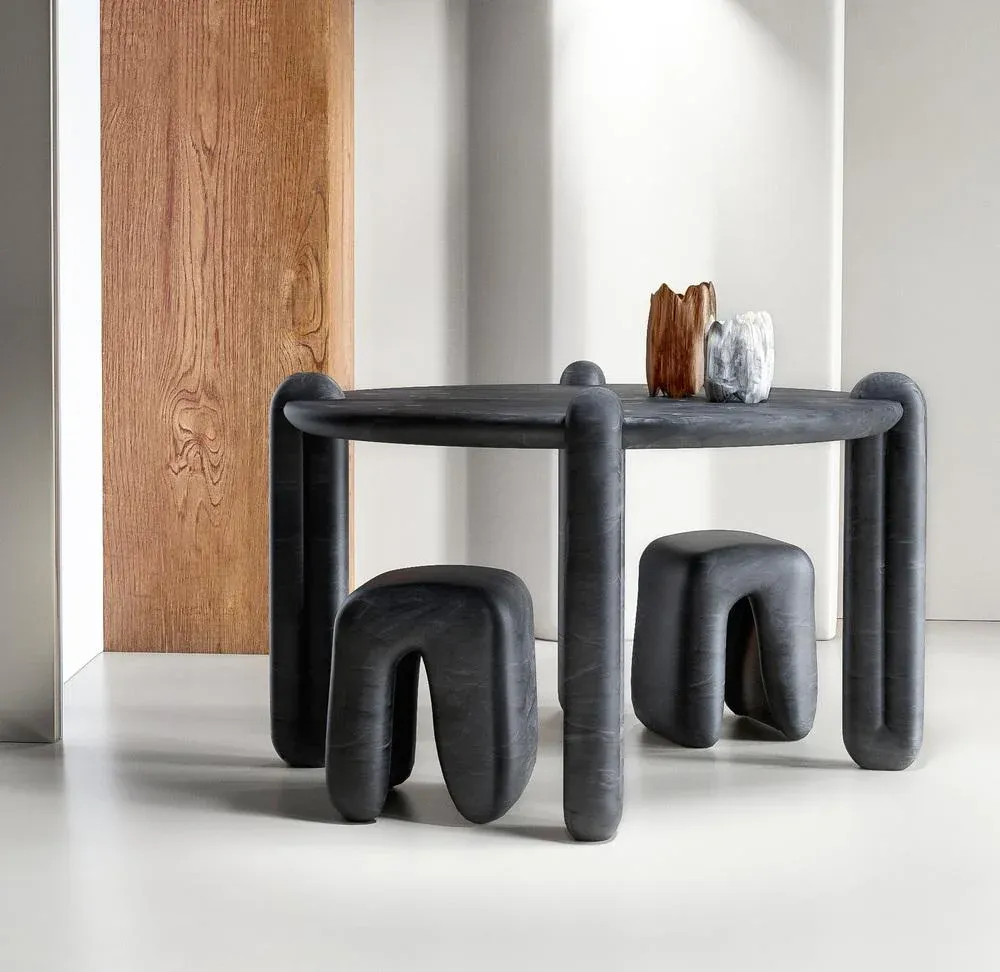 Enigma Marble Dining Table by Alter Ego Studio