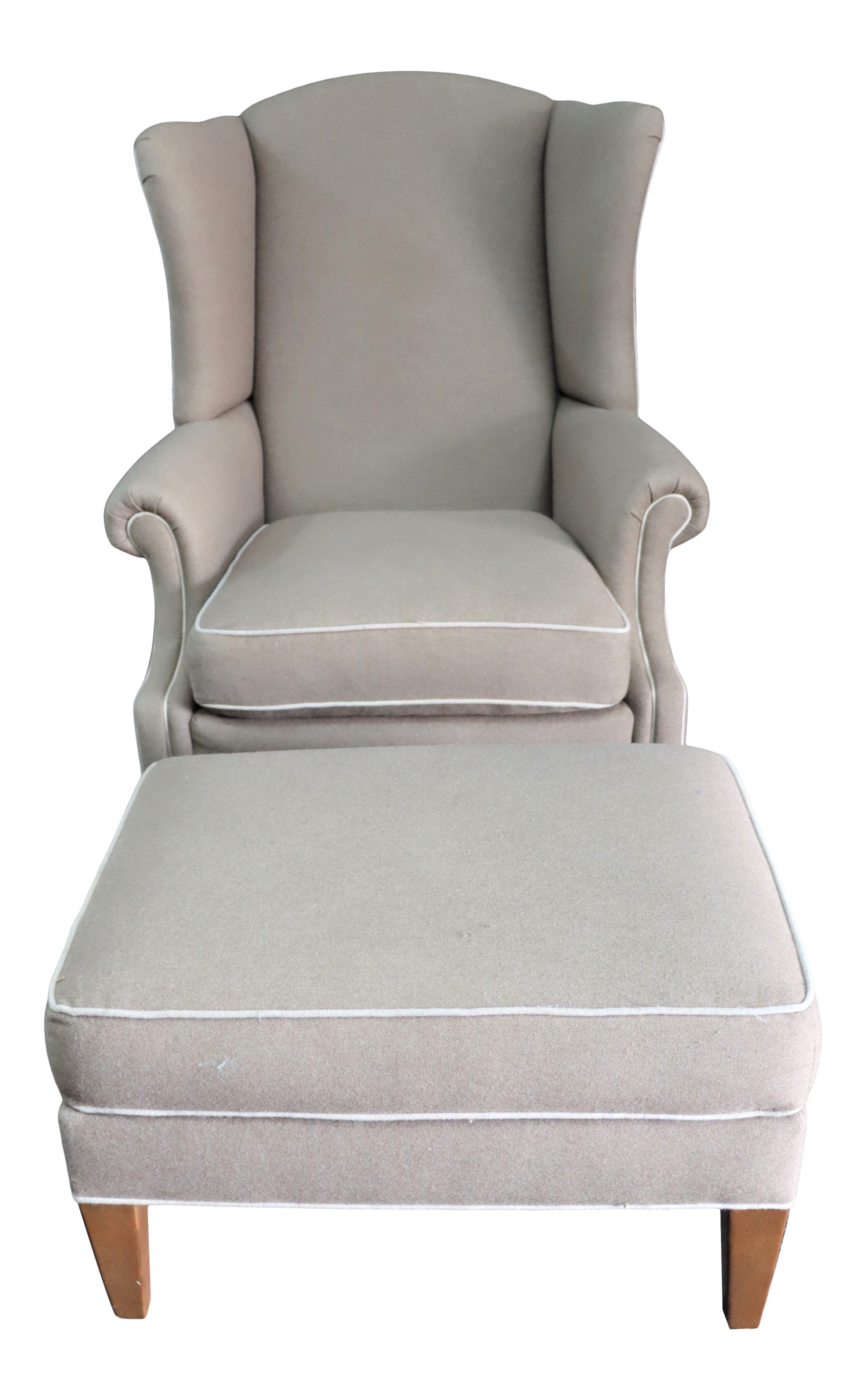 Chair and ottoman set ethan allen deals