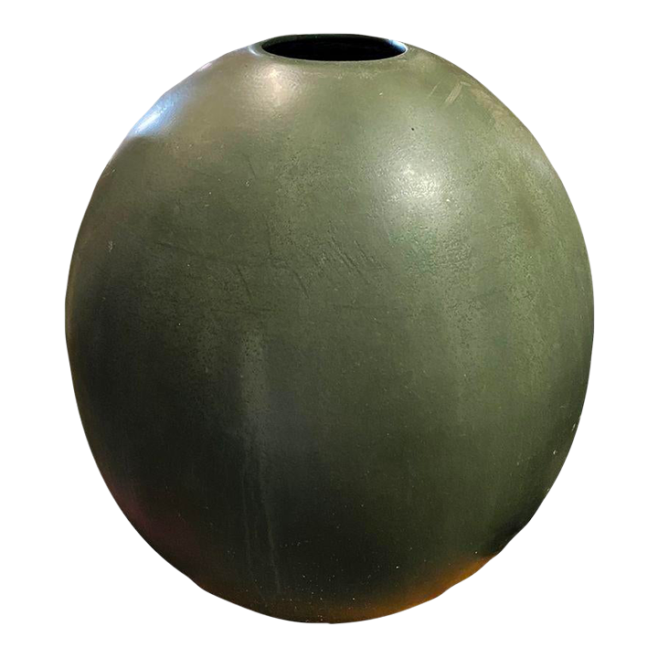 Large 25" Green Glazed Planter Vase by Marilyn Austin for Architectural