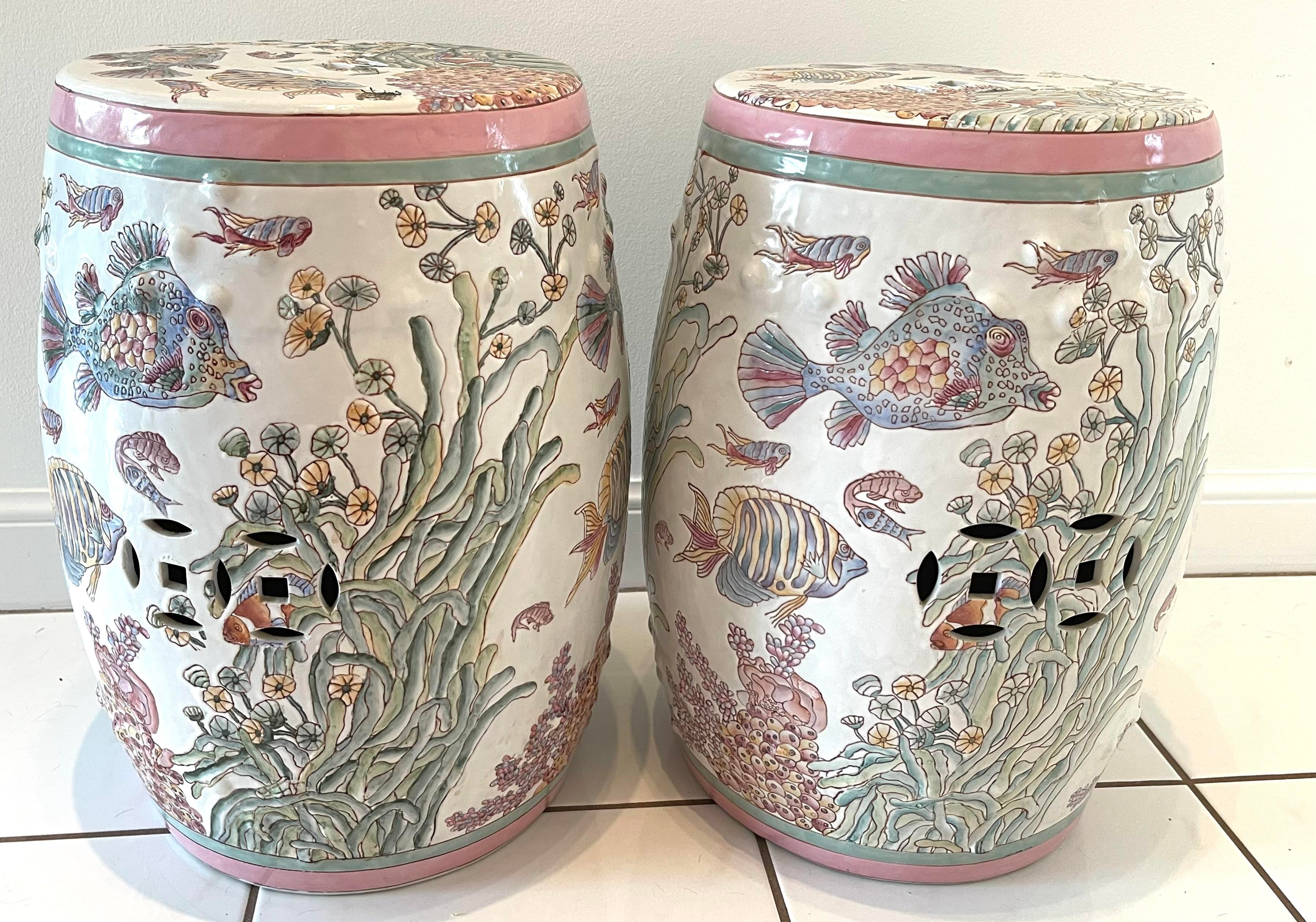 Coral garden stool hot sale