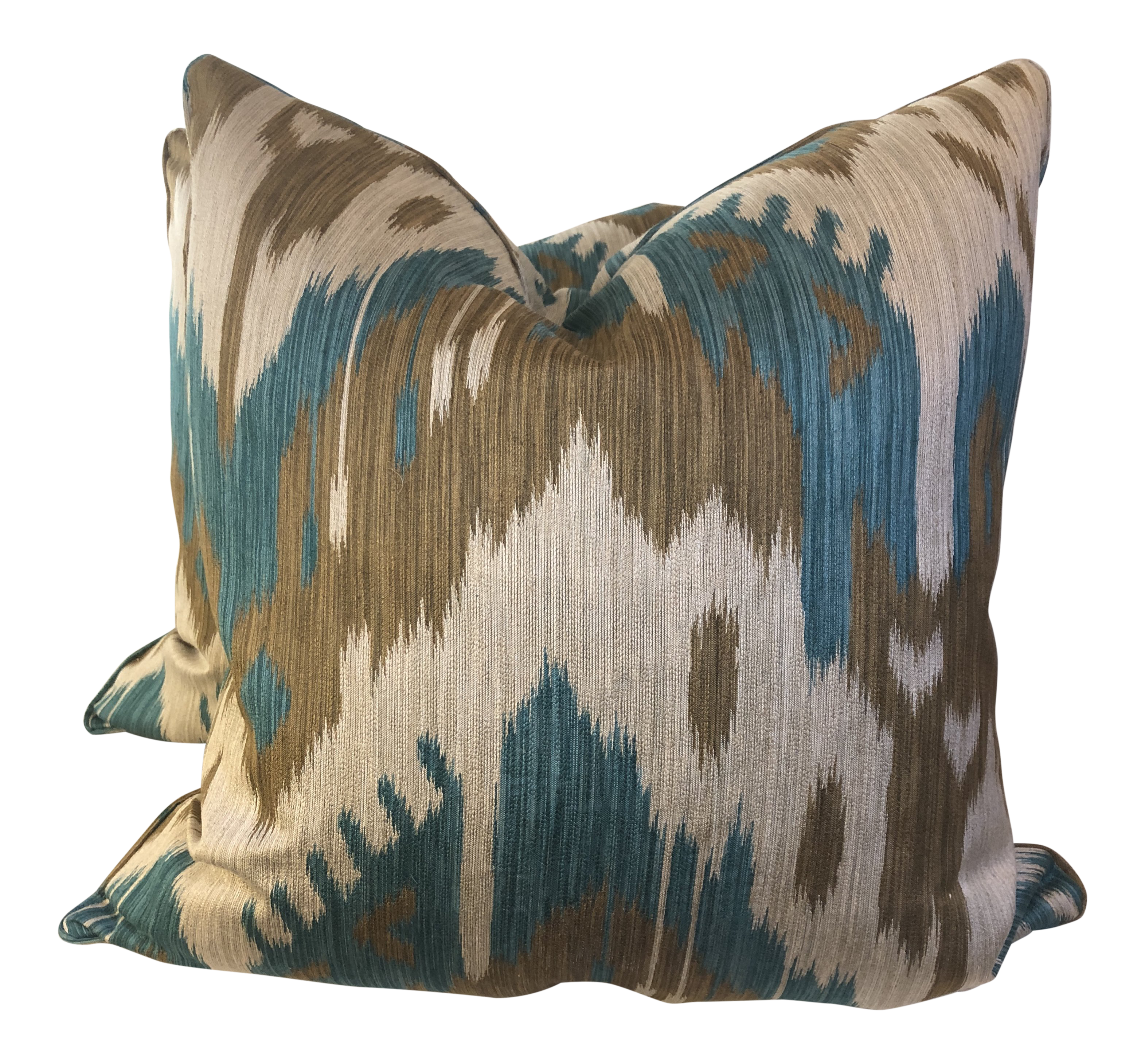 Kravet Abrbandi Turquoise 22 Pillows A Pair Chairish