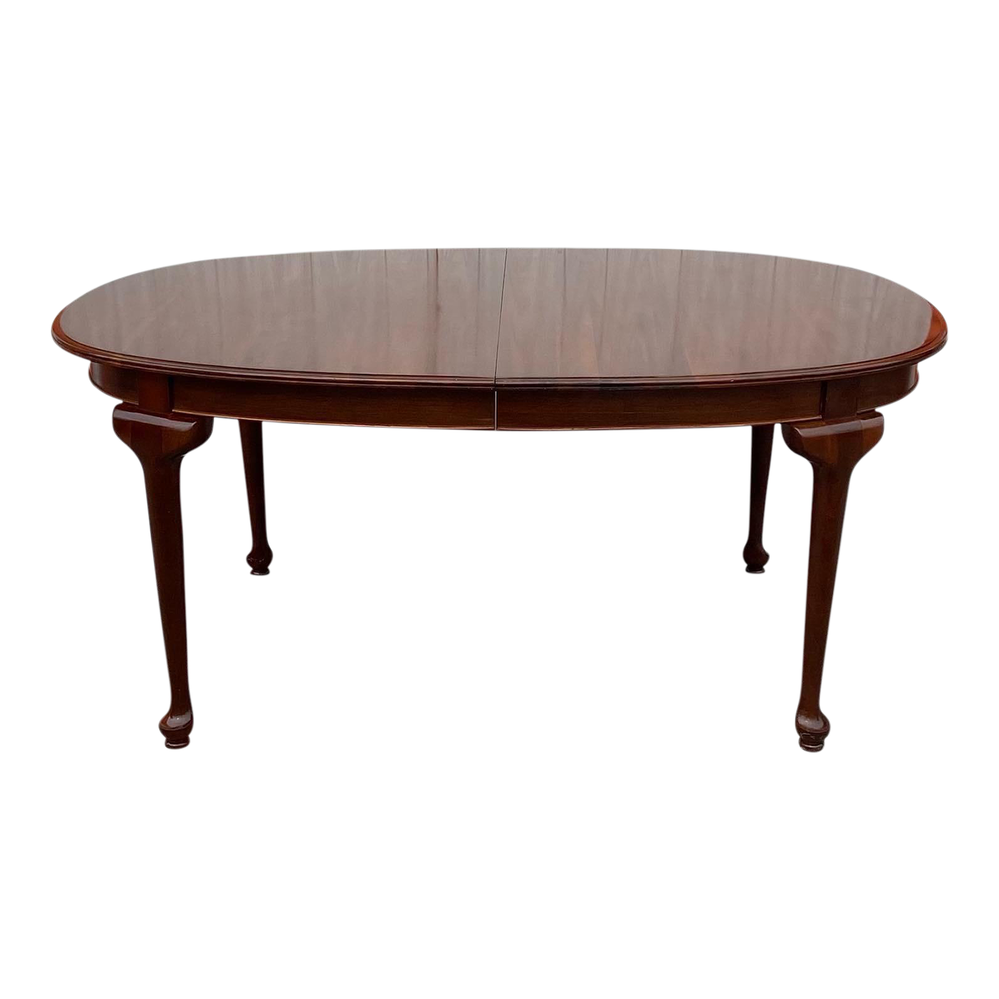 Vintage Ethan Allen Court Solid Cherry Oval Dining Table 11