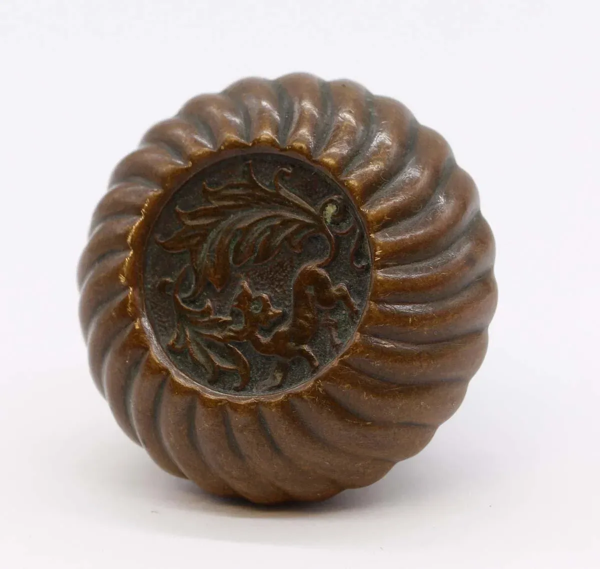 Antique Corbin Bronze Single Fanciful Beast Entry Door Knob