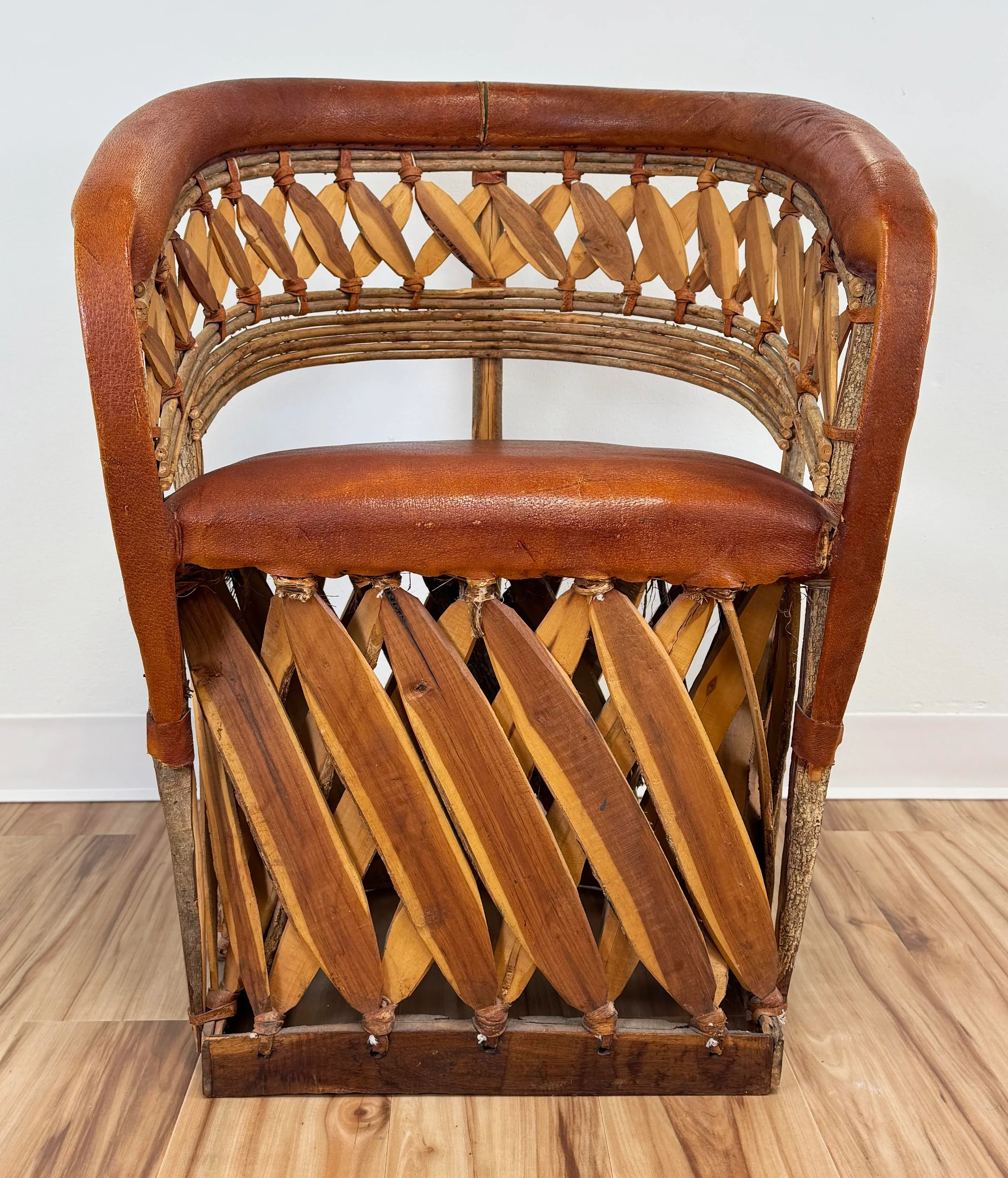 Equipale Barrel Mexican Barrel Chair Vintage Mexican Cedar Wood