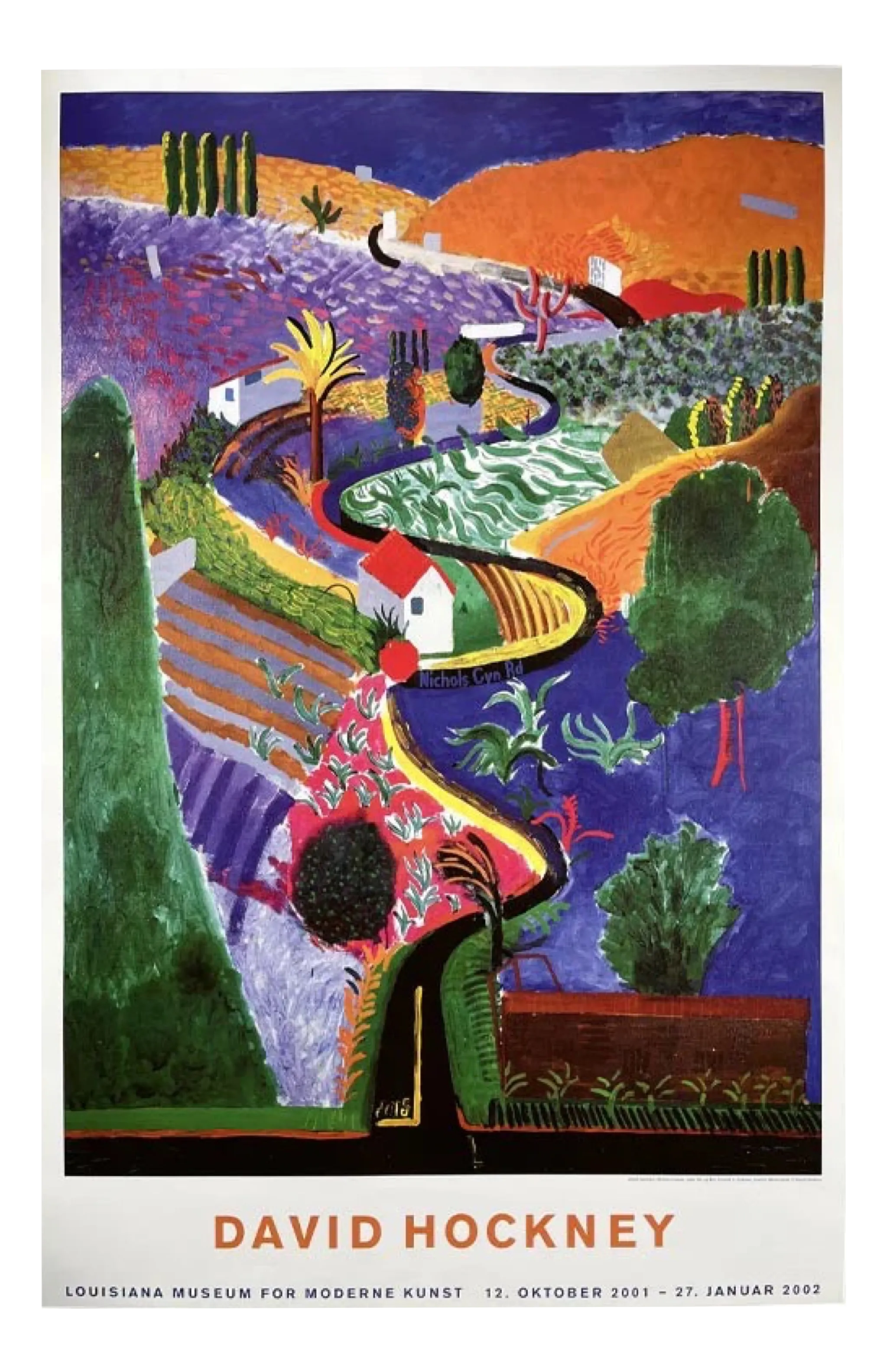 レア　David Hockney ポスター David Hockney, Nichols Canyon Poster, Paper