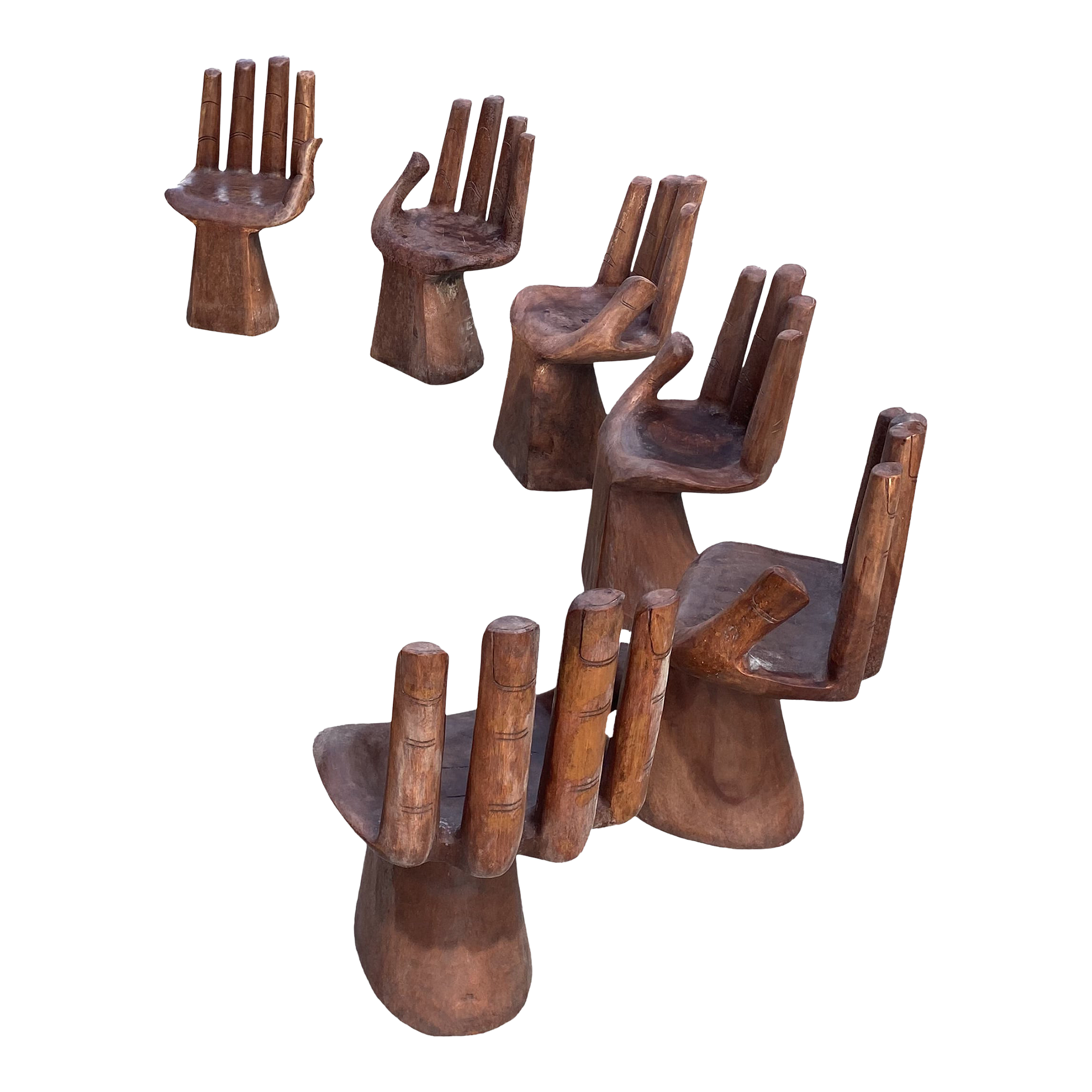 Large Collection of Dining Hand Chairs Set of 6 Chairish