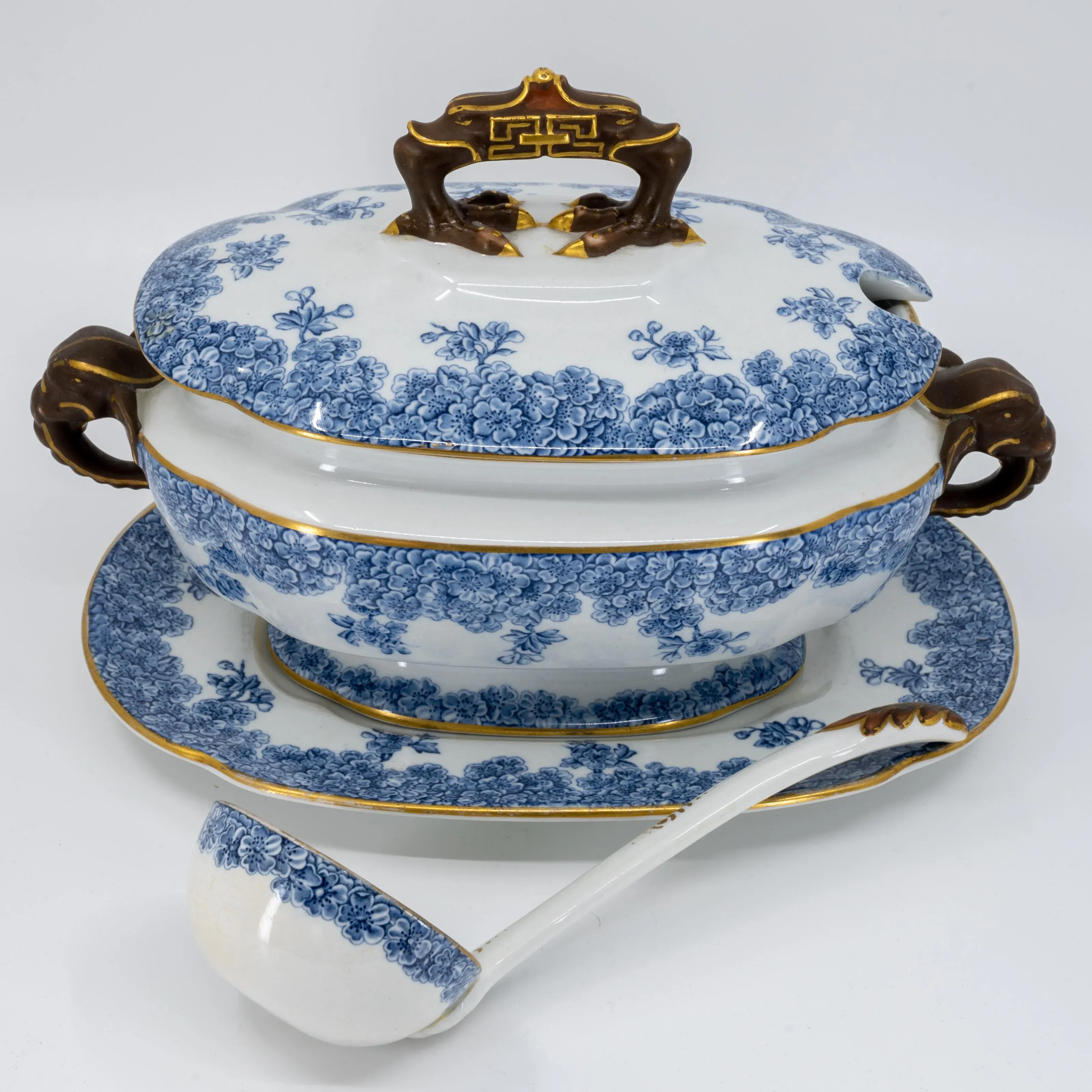 Antique 1888 Royal Worcester Vitreous Porcelain Dinnerware Set