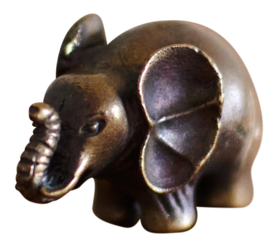 Brass Elephant Figurine Small Chairish