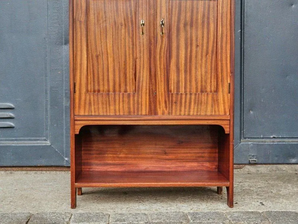 Art Nouveau Mahogany Cupboard
