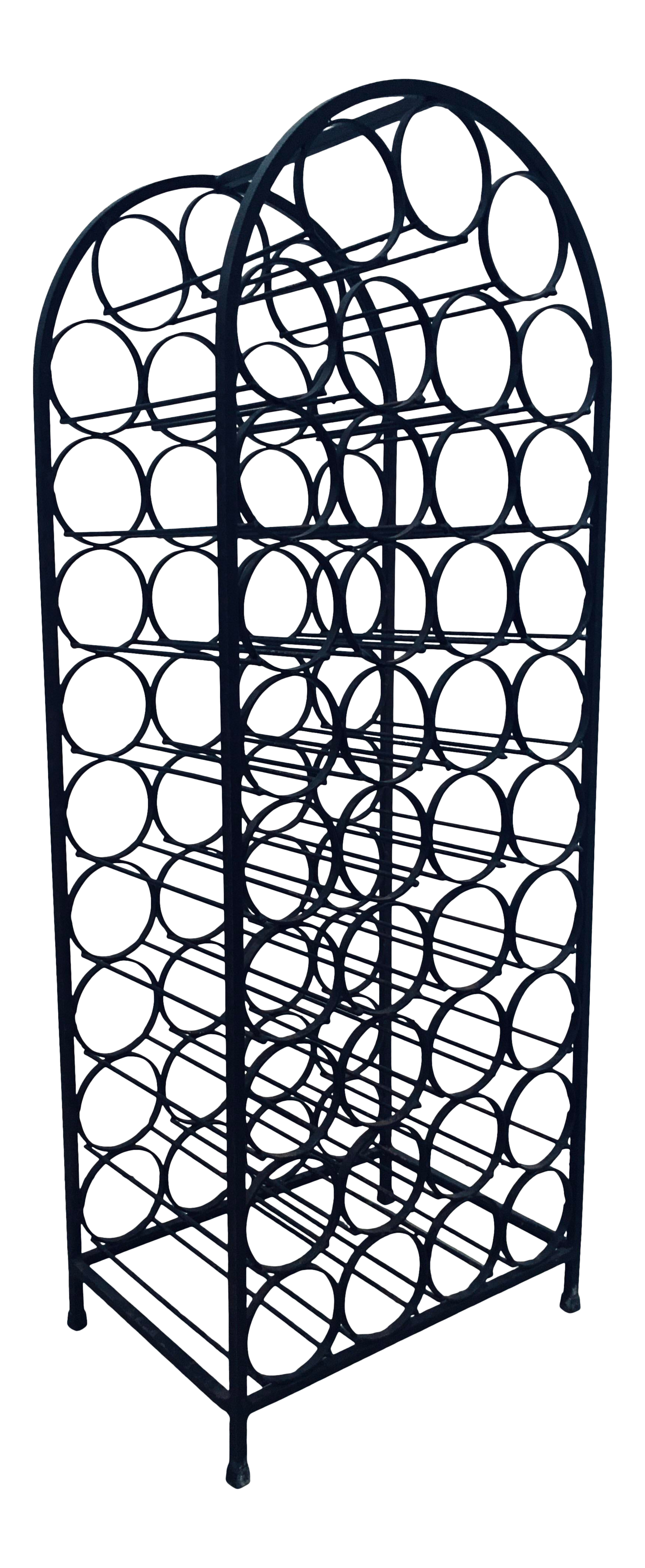 Cast iron online wine rack
