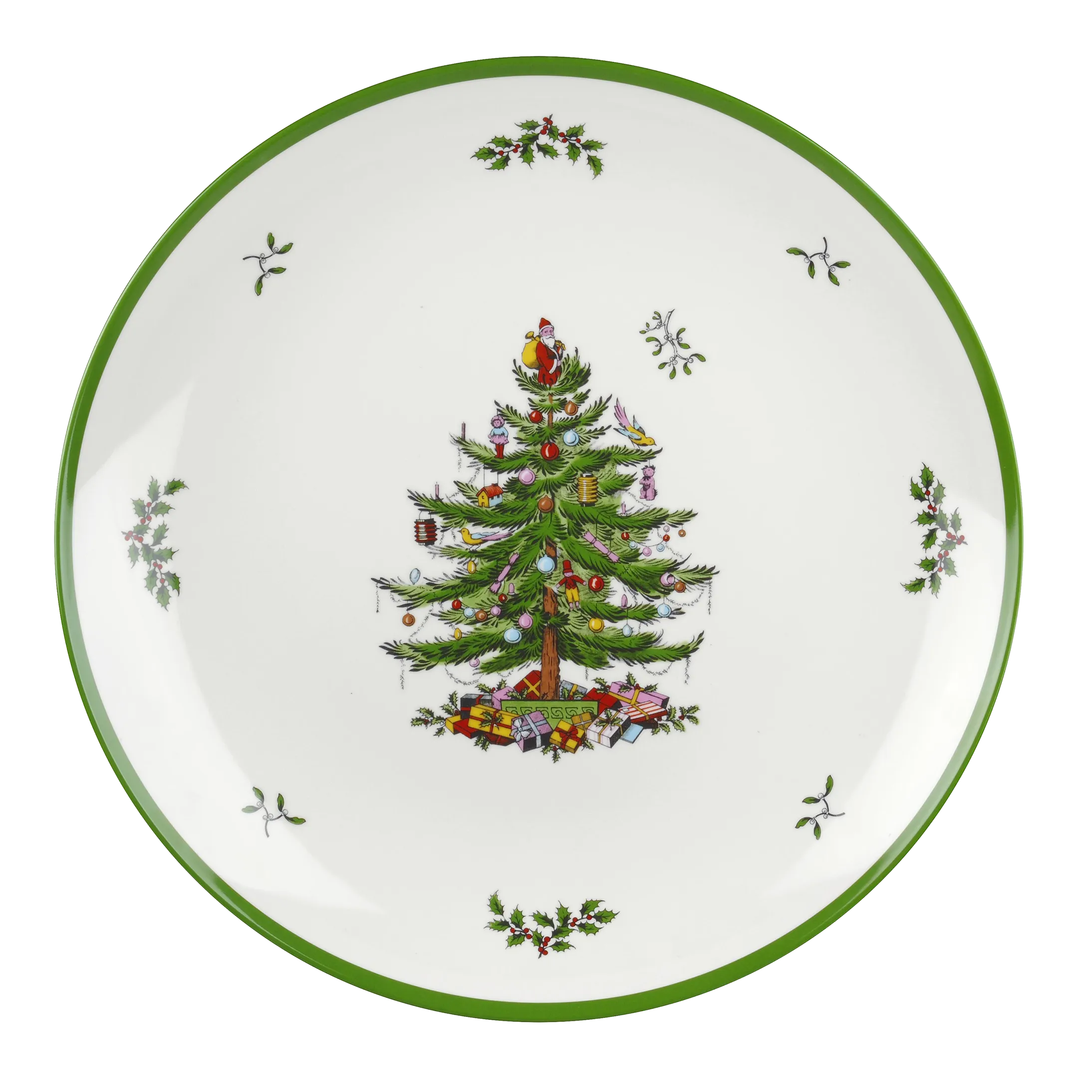 Spode Christmas Tree Melamine Round Platter 14" Chairish