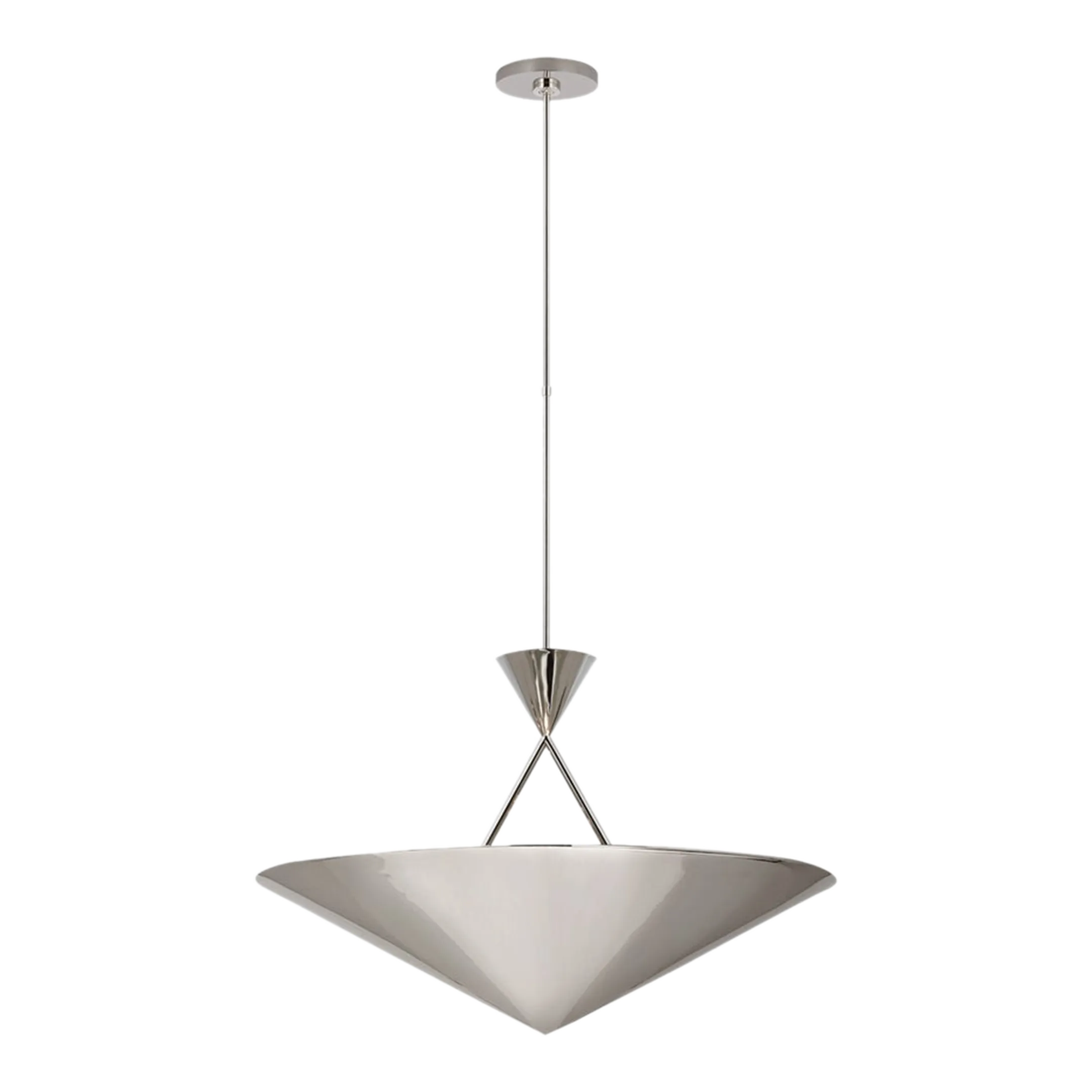 Paloma Contreras for Visual Comfort Signature Orsay Medium Chandelier in Polished Nickel