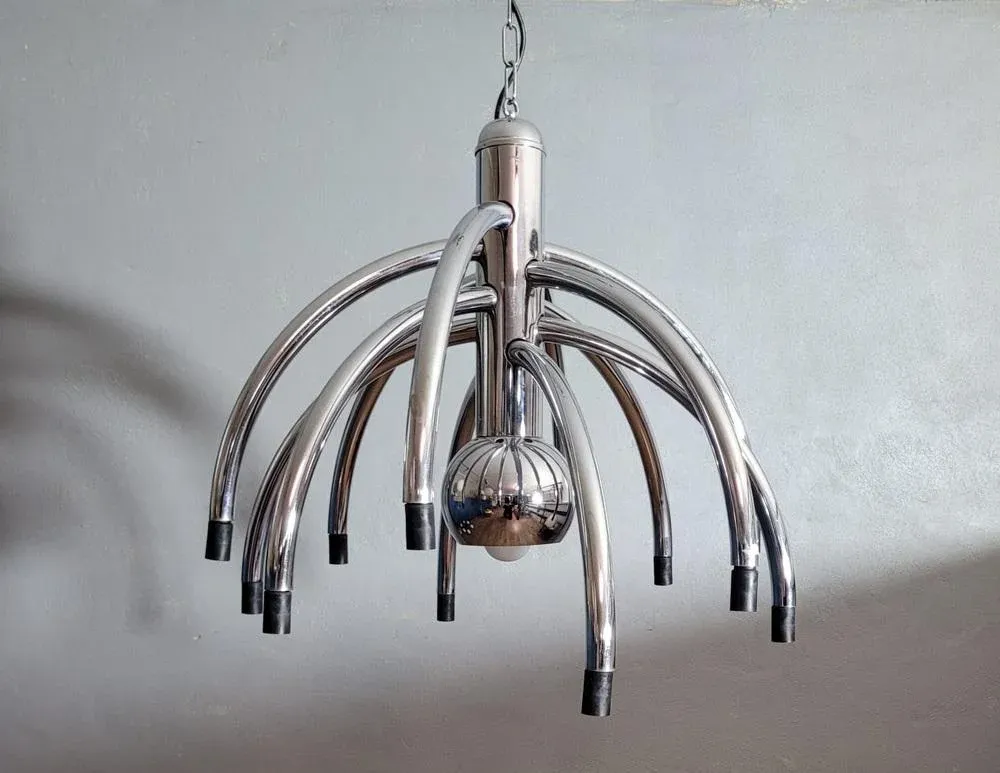 Suspension Chandelier attributed to Goffredo Reggiani, 1970s