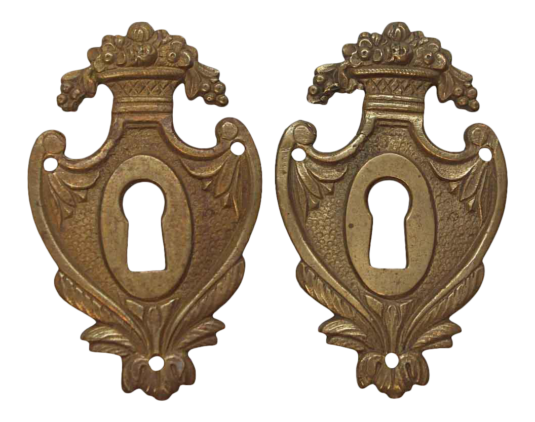 Victorian Brass Keyhole Covers a Pair Chairish