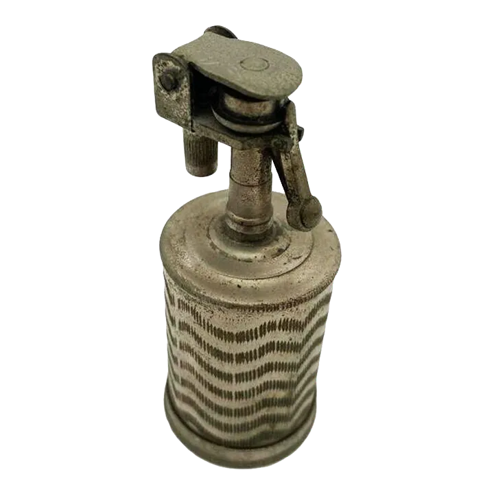 Hand Etched Cylinder Table Lighter, Circa 1930 Chairish