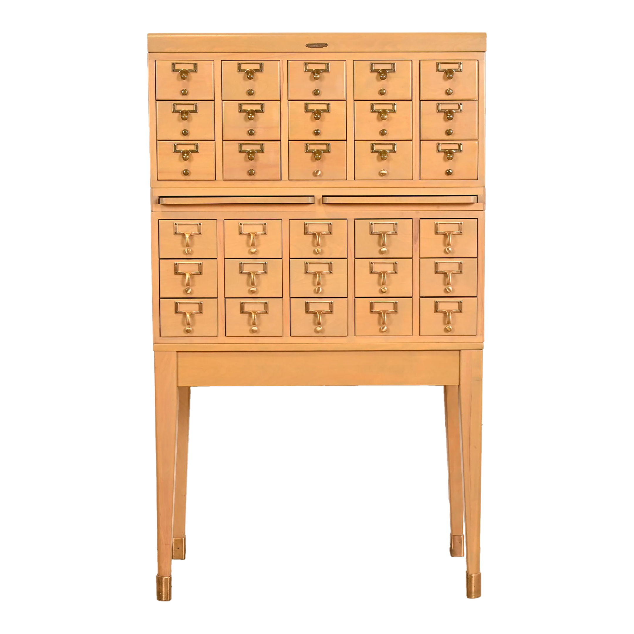 Mid-Century Modern 30-Drawer Library Card Catalog by Remington