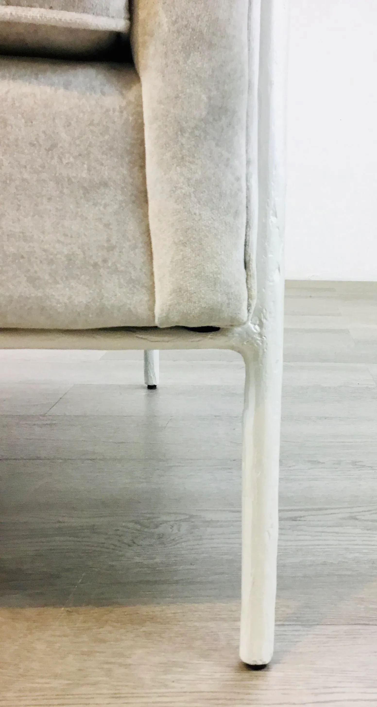 Caracole Modern White and Gray Branching Out Club Chair