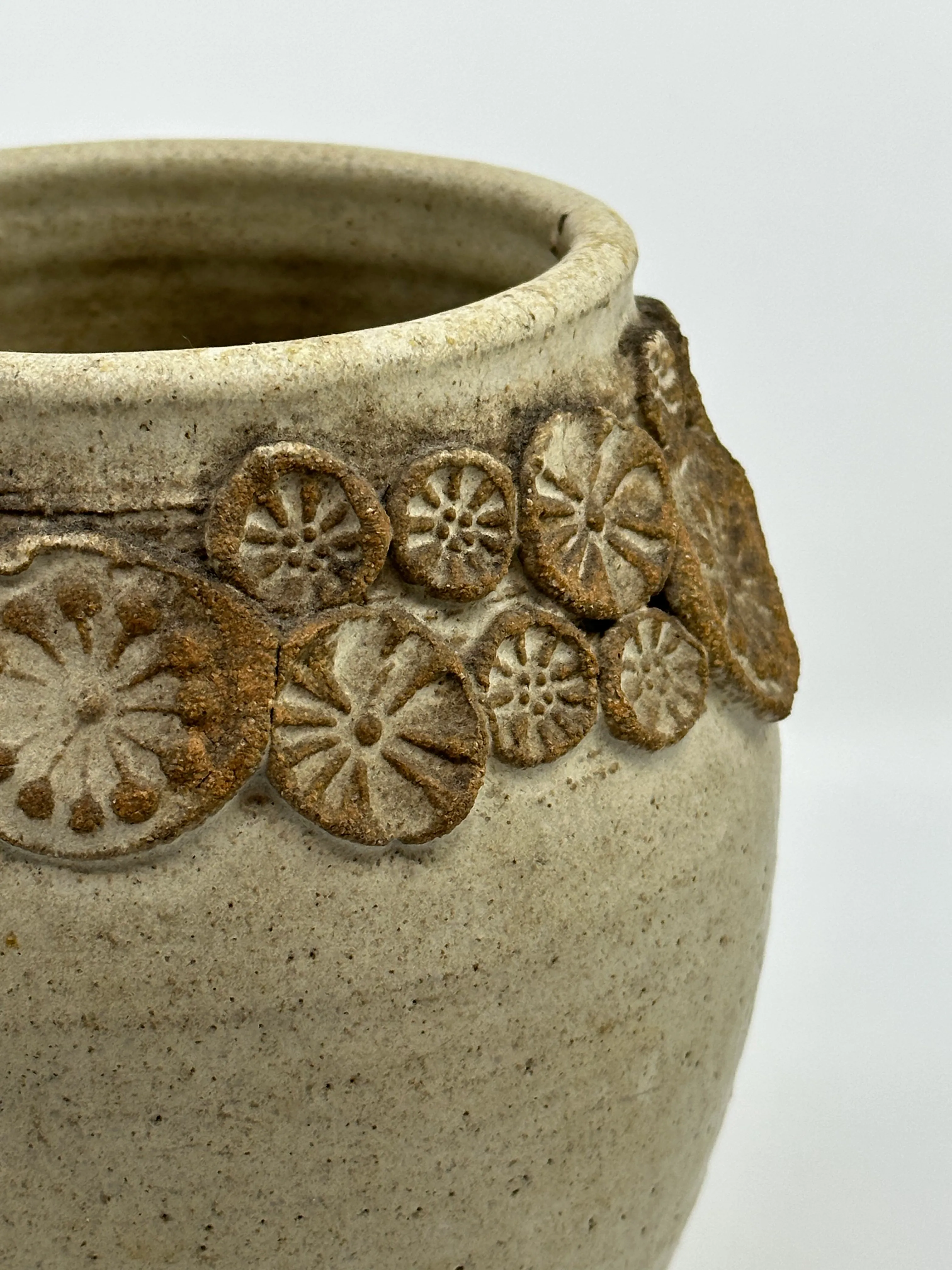 1960s Wishon-Harrell Studio Art Pottery Ceramic Vase With