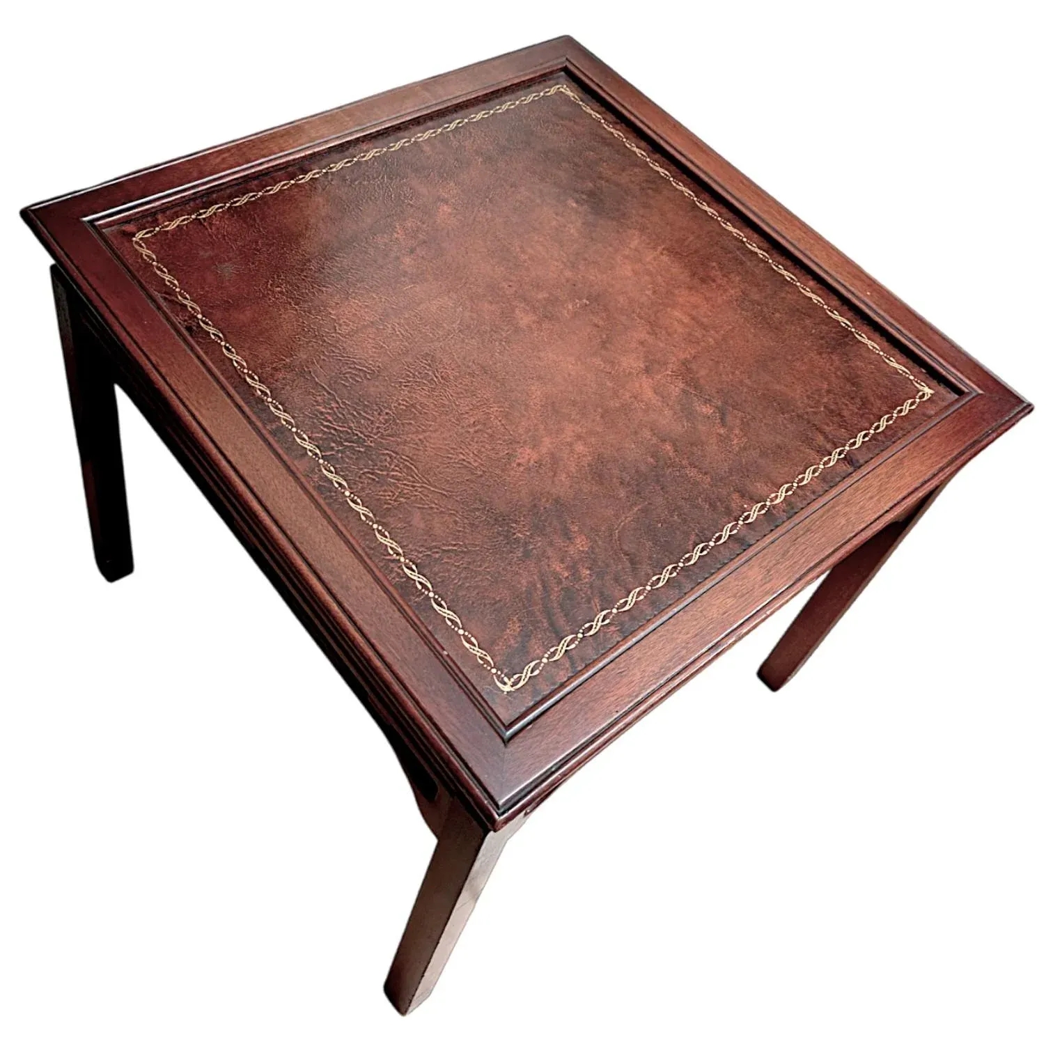 1940s Vintage Hardwood Asian Inspired Side Tables by Ferguson Bros