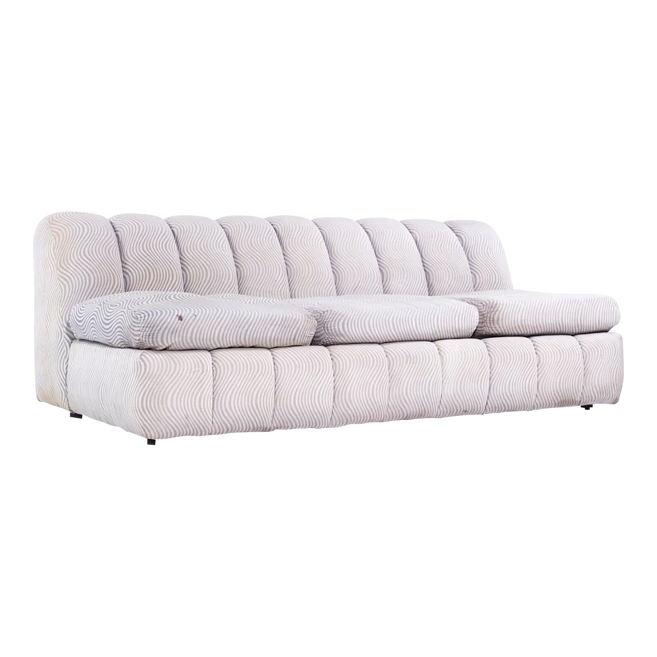 Jay Spectre Postmodern Channeled Sofa