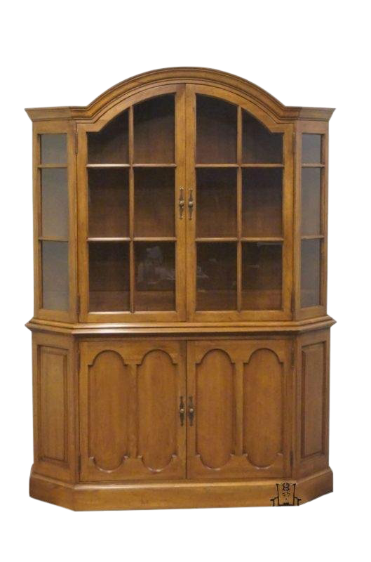 20th Century Traditional Davis Cabinet 56 Antique Walnut Solid