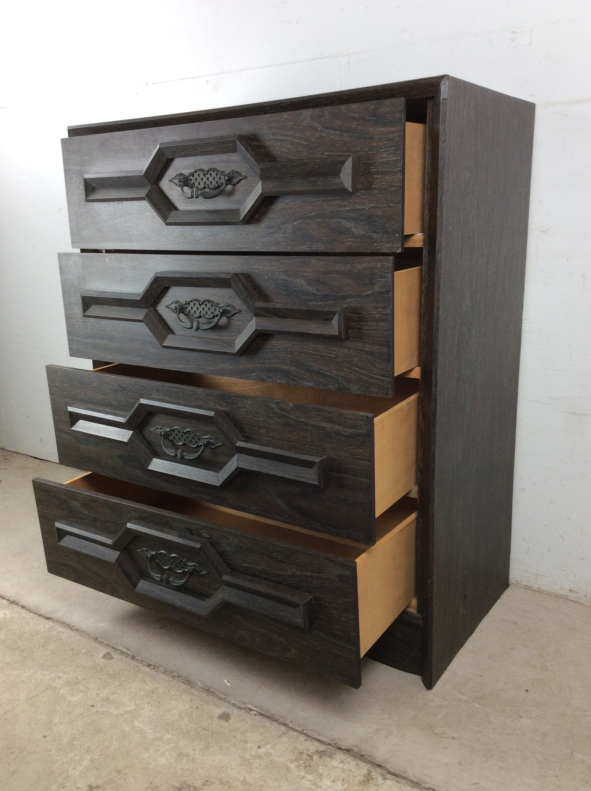 black highboy dresser UHOMEPRO Black 5 Drawer Dresser, Chest of Drawers for Bedroom, Modern –  uHomePro main image 0