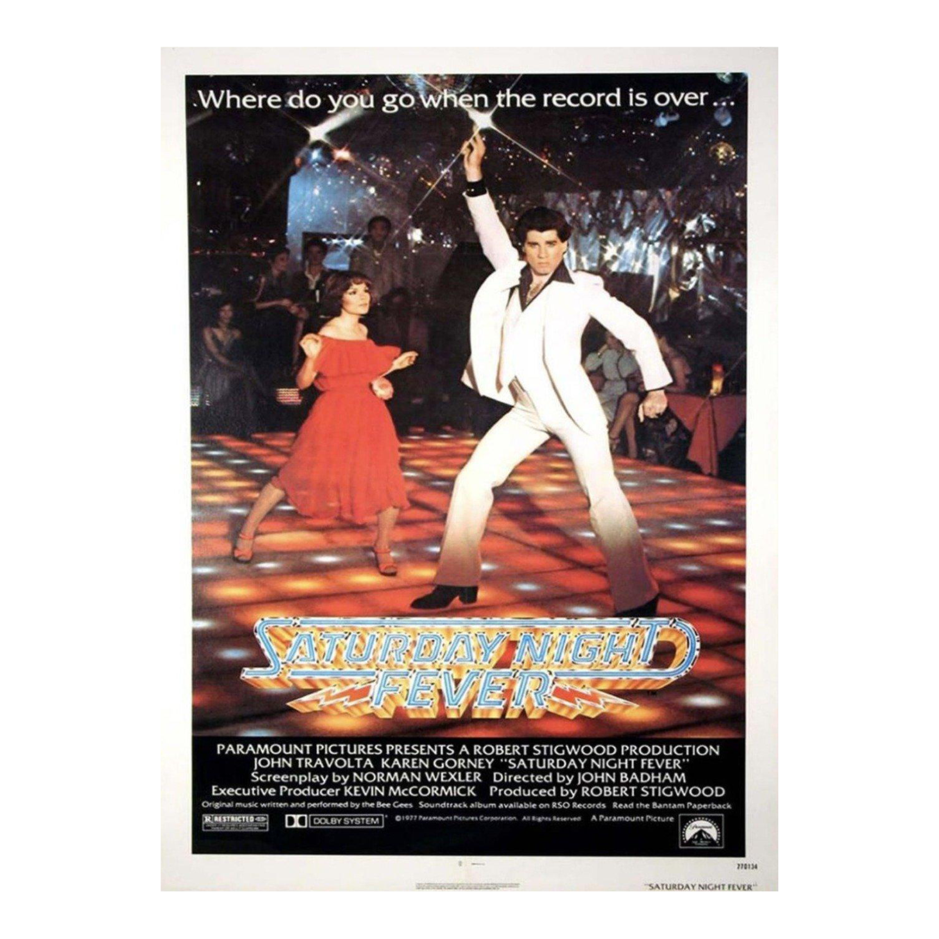 1977 Saturday Night Fever 1 Poster Chairish