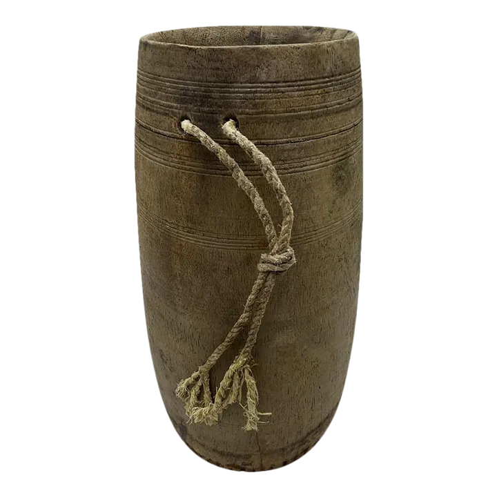 Vintage Indian Wood Vessel Chairish