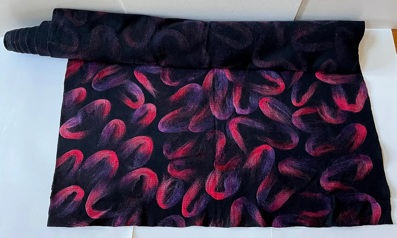 1990s Colorful Artist Wool Felt by the Yard