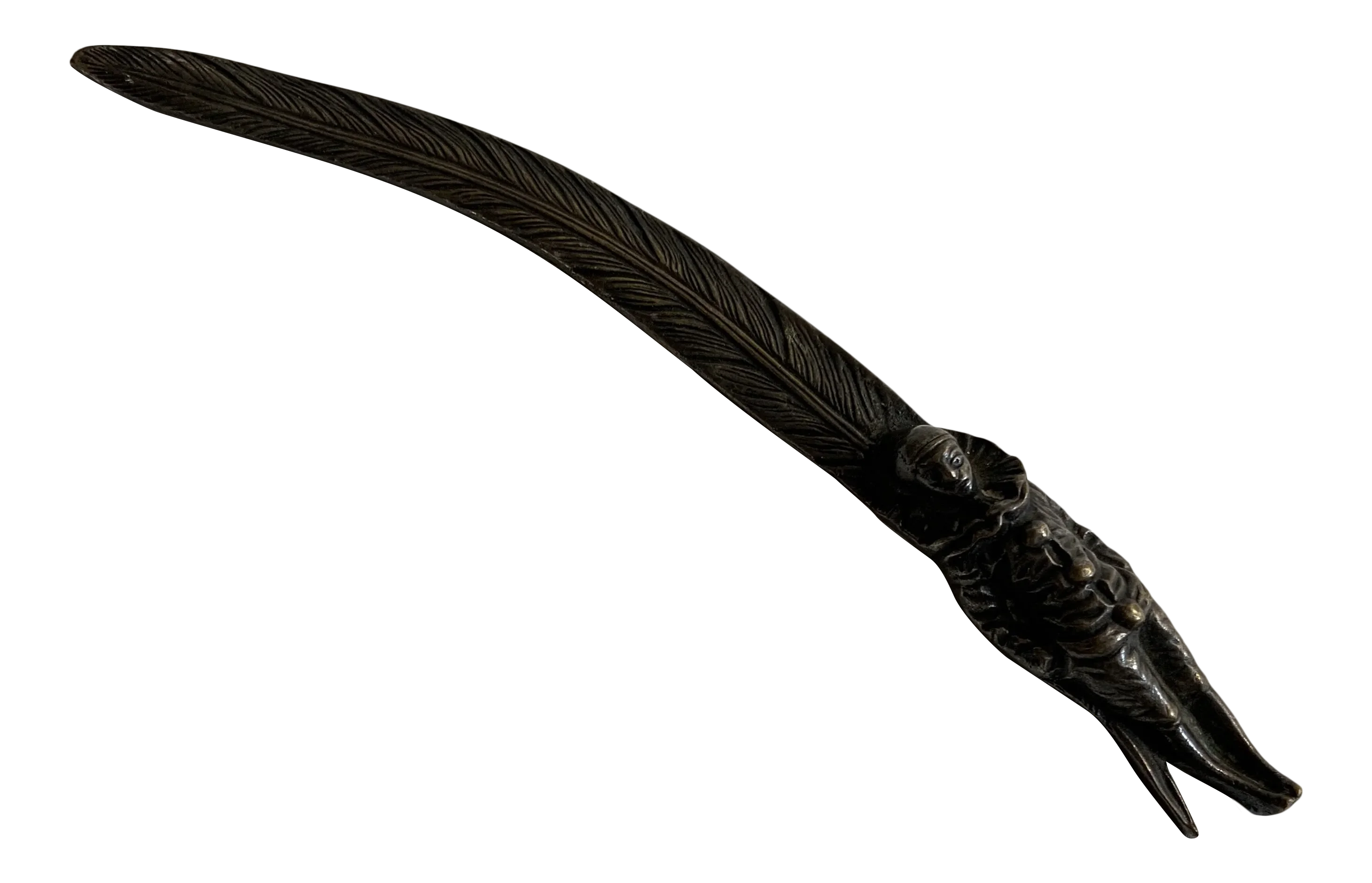 1960s English Brass Pierrot Letter Opener Chairish