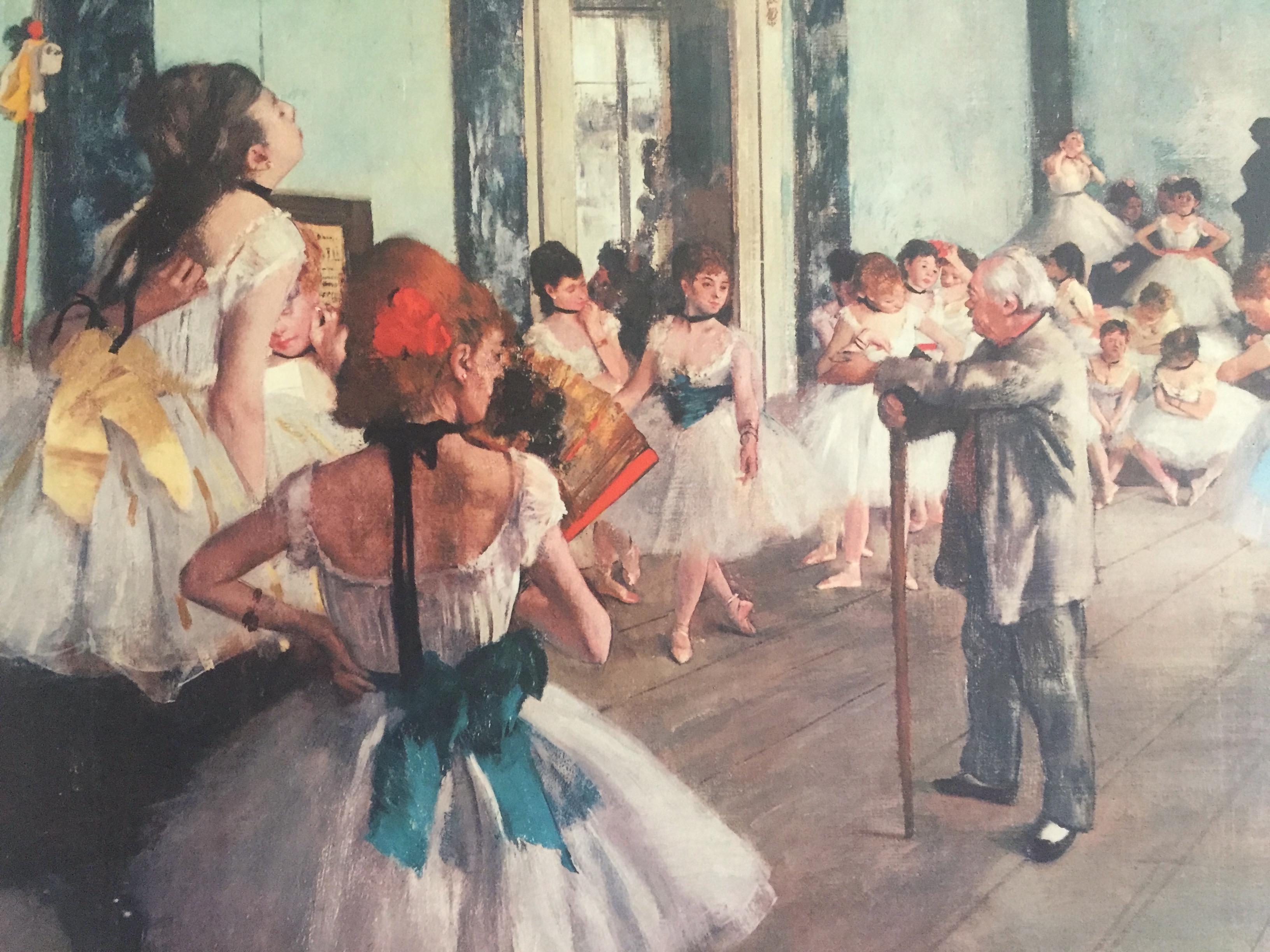 Edgar Degas Vintage 1960 Impressionist Large Fine Art