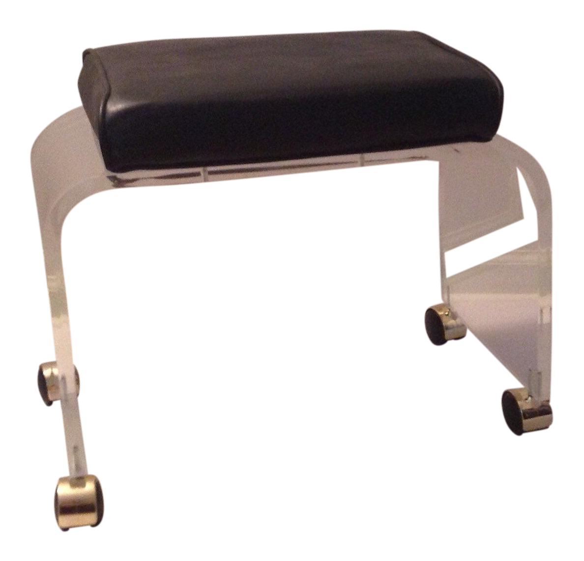 Lucite Bench Vanity Stool Seat Hollywood Regency Acrylic Mid Century Modern Chairish