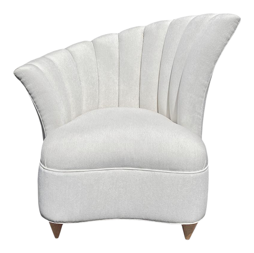 1980s Vladimir Kagan Art Deco Shell Accent Chair Chairish