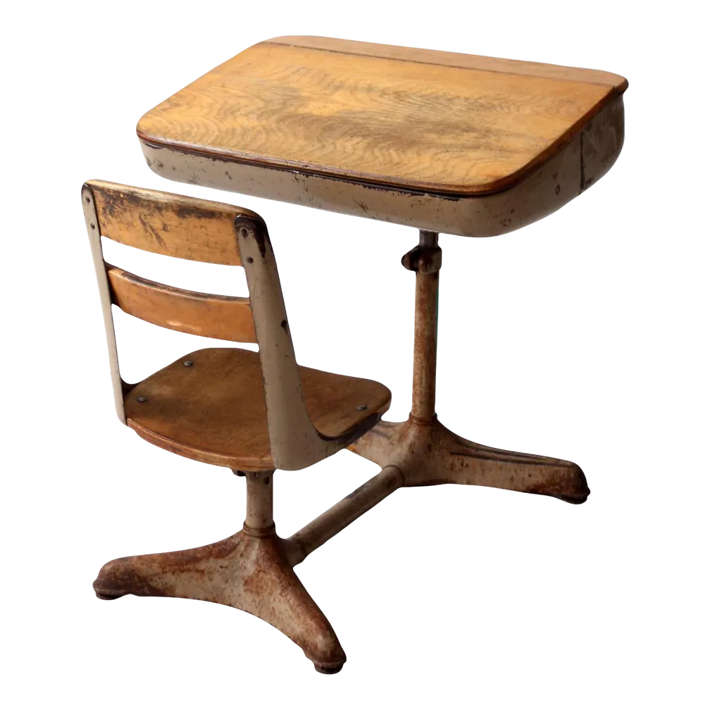 Vintage School Desk Chairish