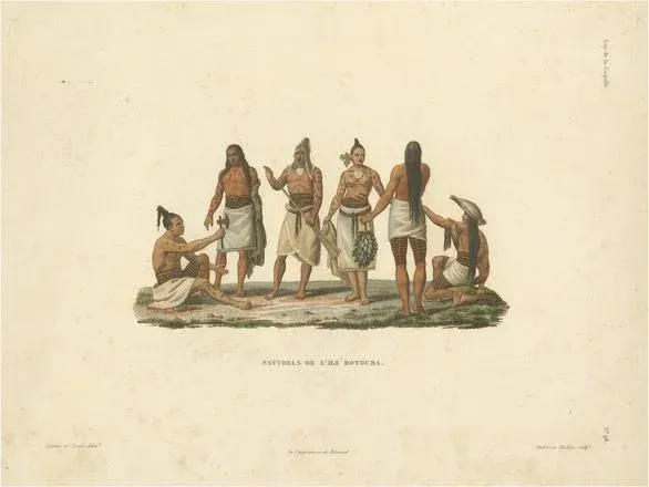 Natives of the Island of Rotuma, 1825, Paper
