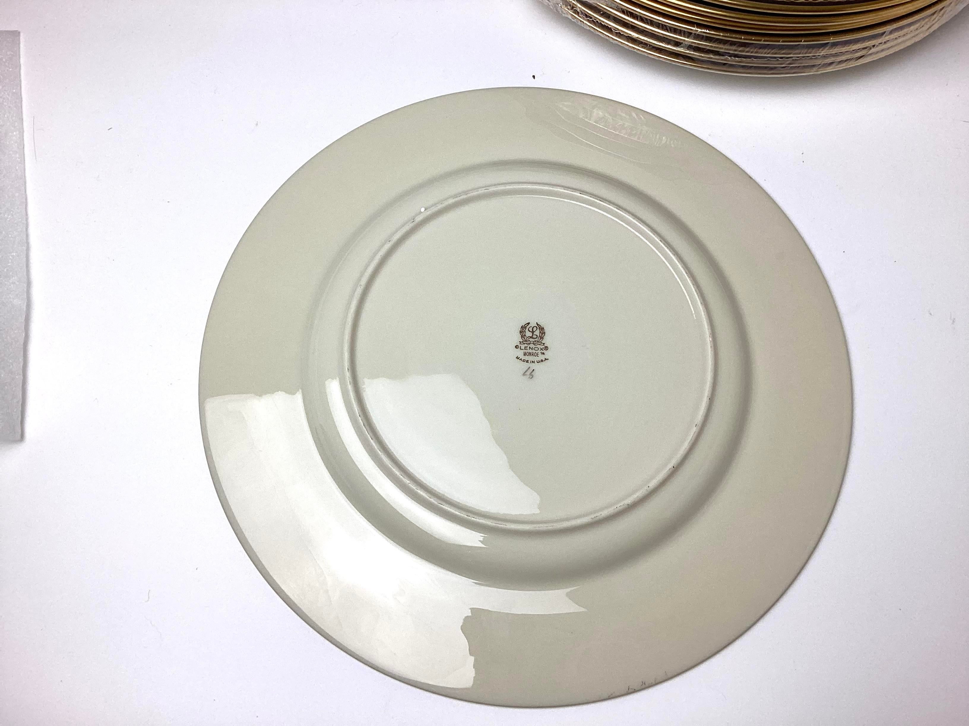 食器 Lenox  Monroe 1960s Lenox Monroe China Dinner Plates- Set of 8 | Chairish