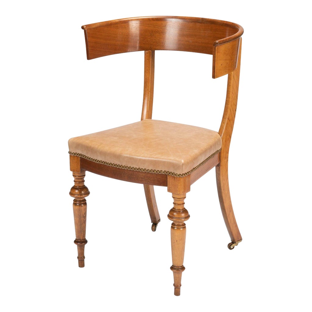 Austrian Biedermeier Klismos Chair (1830) | Chairish