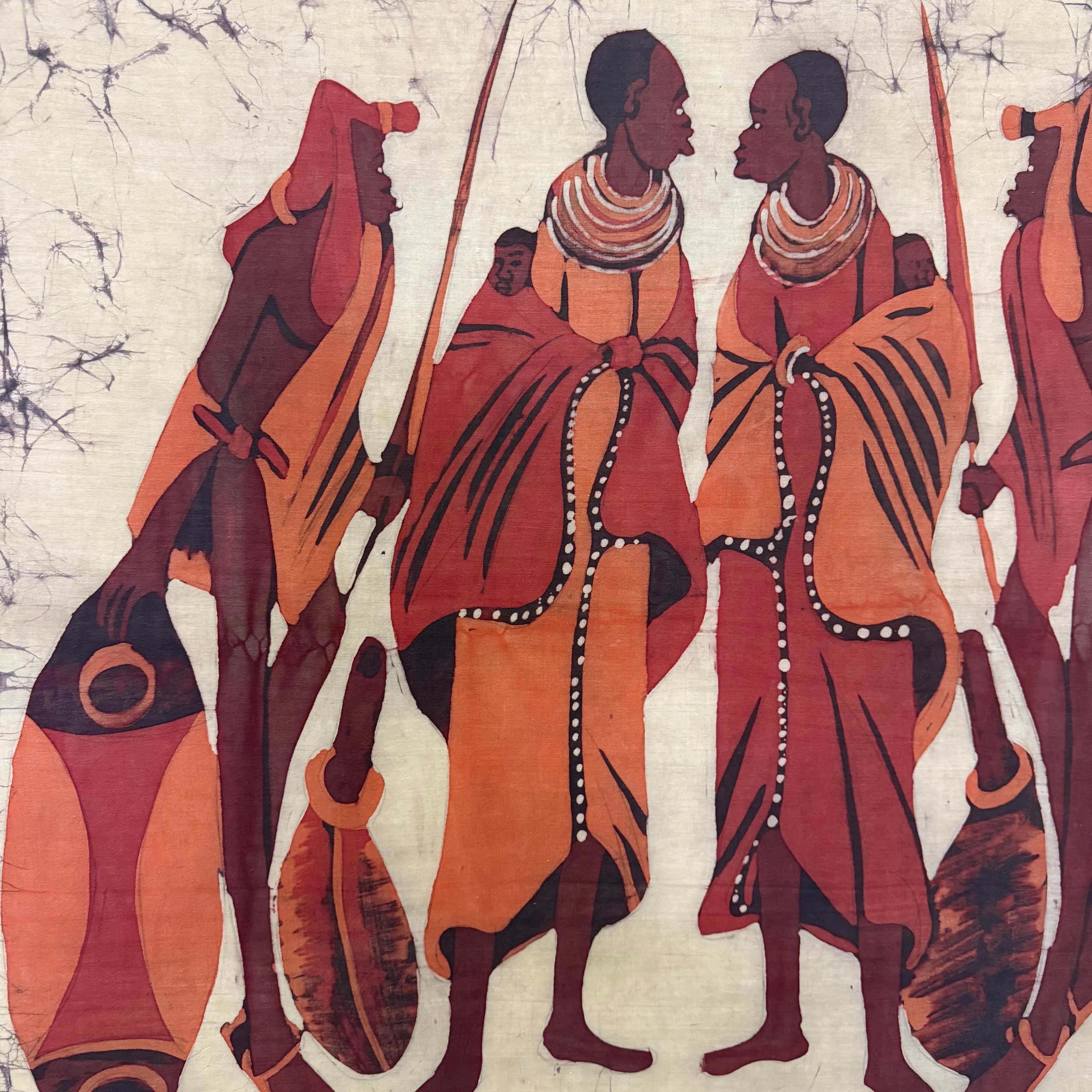 西アフリカ アシャンティ族　櫛　壁掛 Old African Trivalart vintage-oversized-batik-
