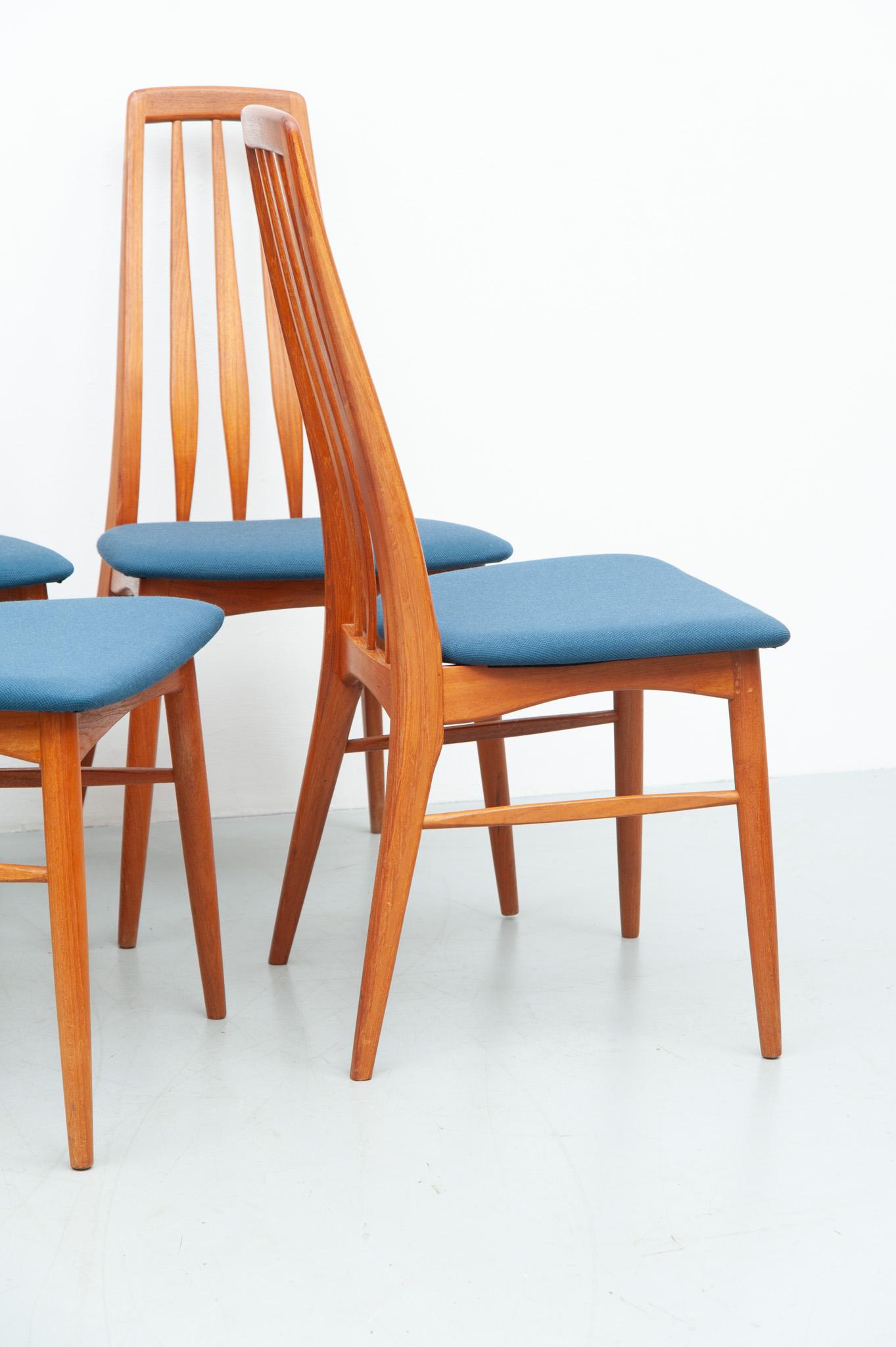 Eva Chairs in Teak by Niels Koefoed for Koefoed Hornslet, 1960s