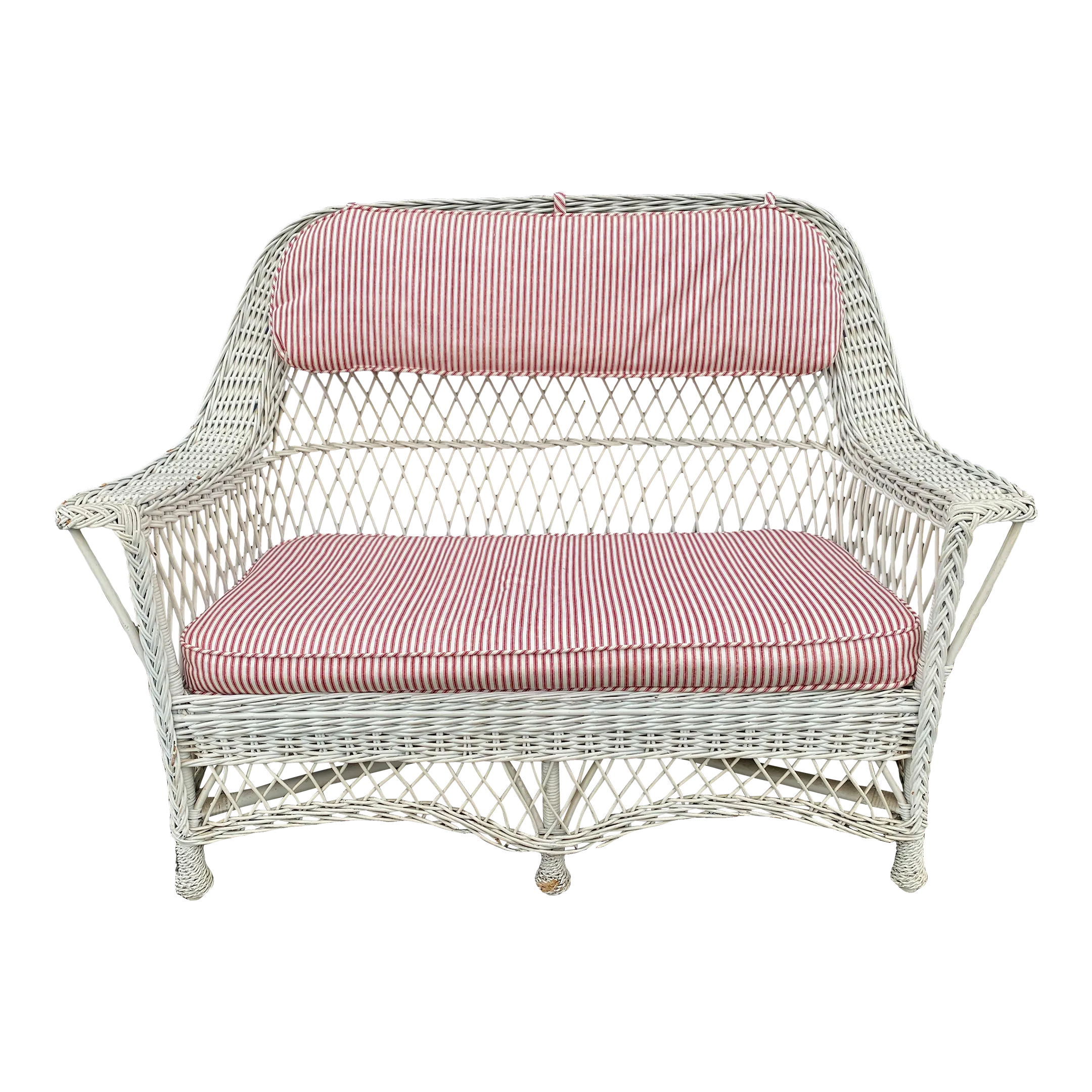 Used wicker online loveseat
