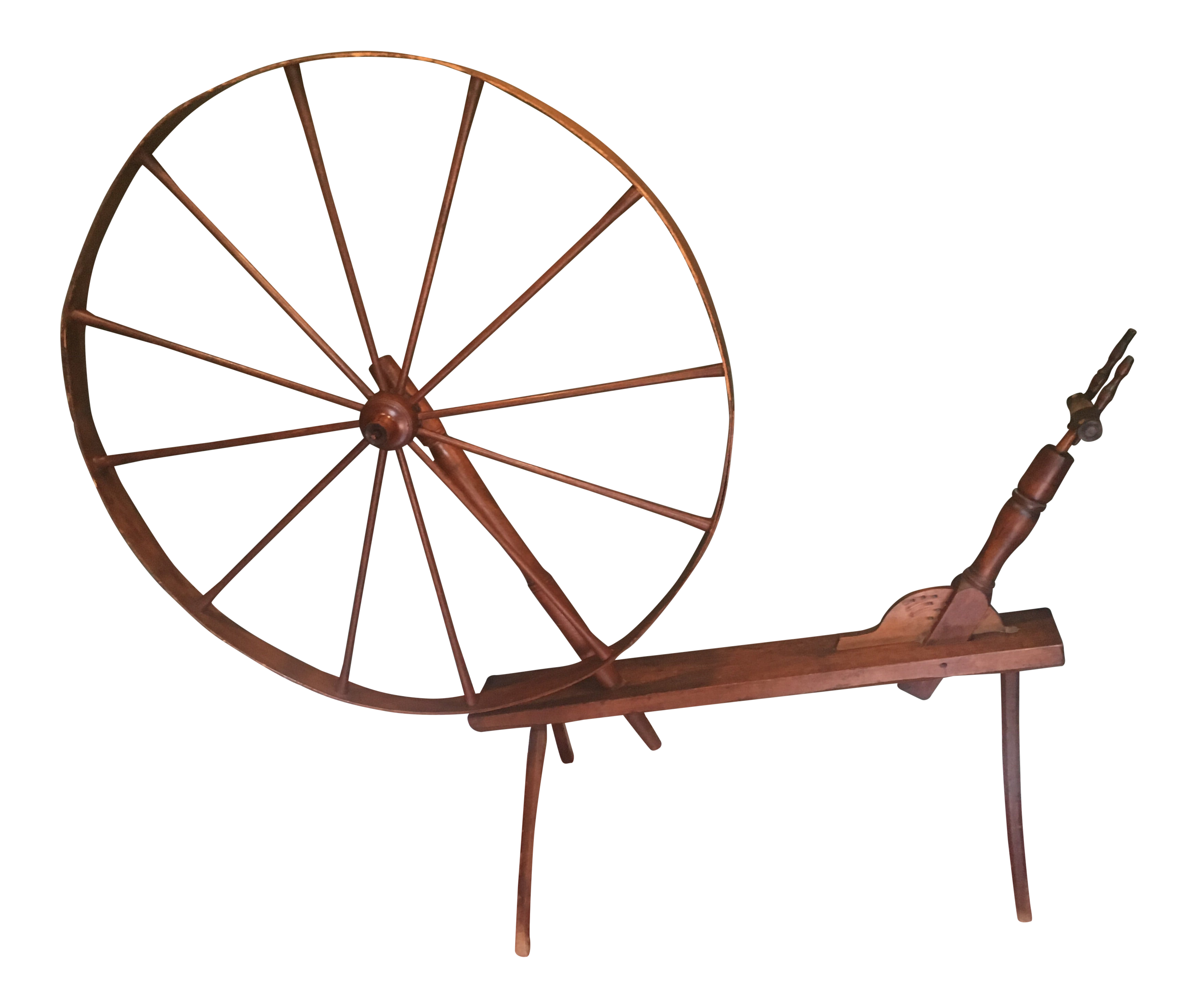 Antique Rustic Spinning Wheel